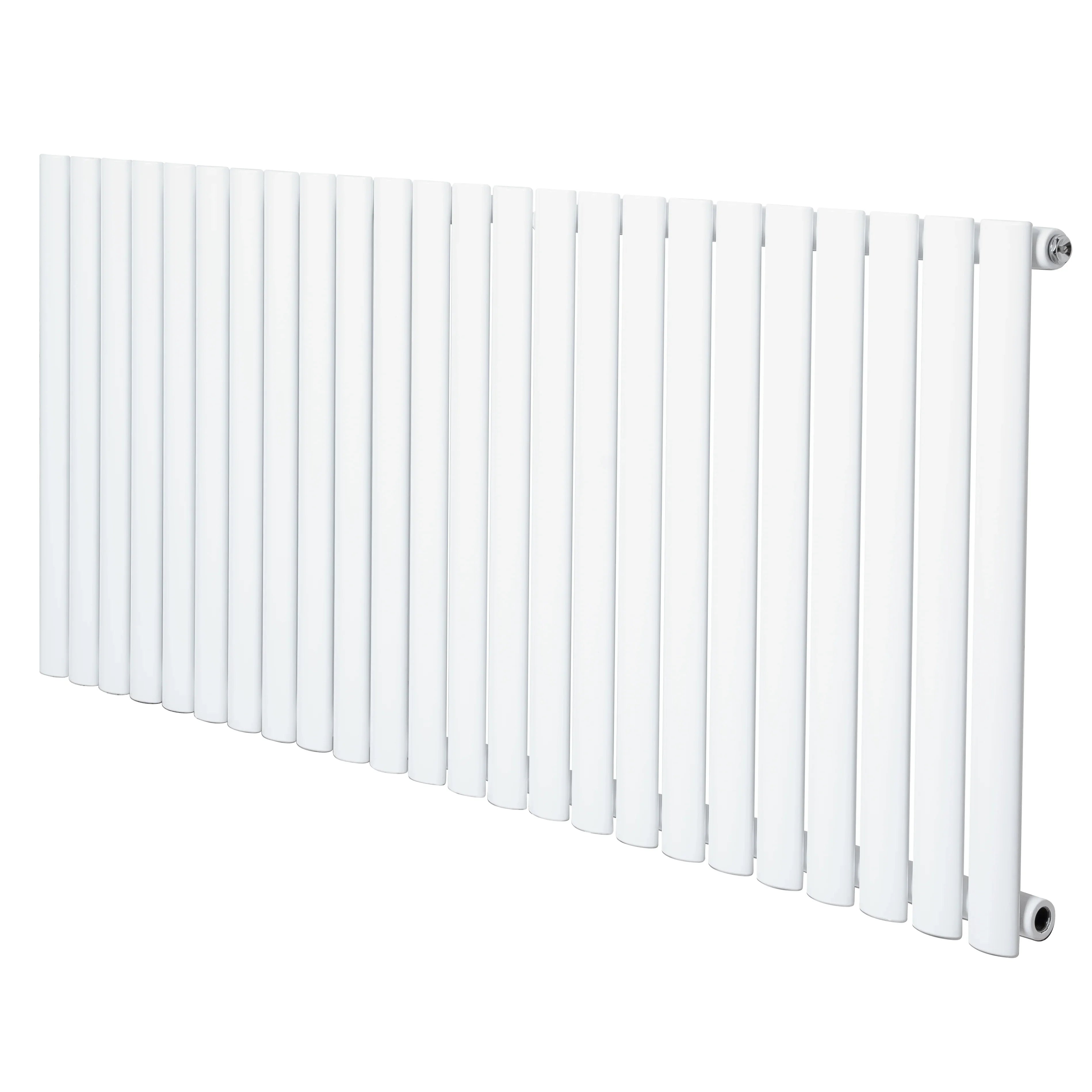 Oval Single Column Radiator - 600 x 1440mm - White