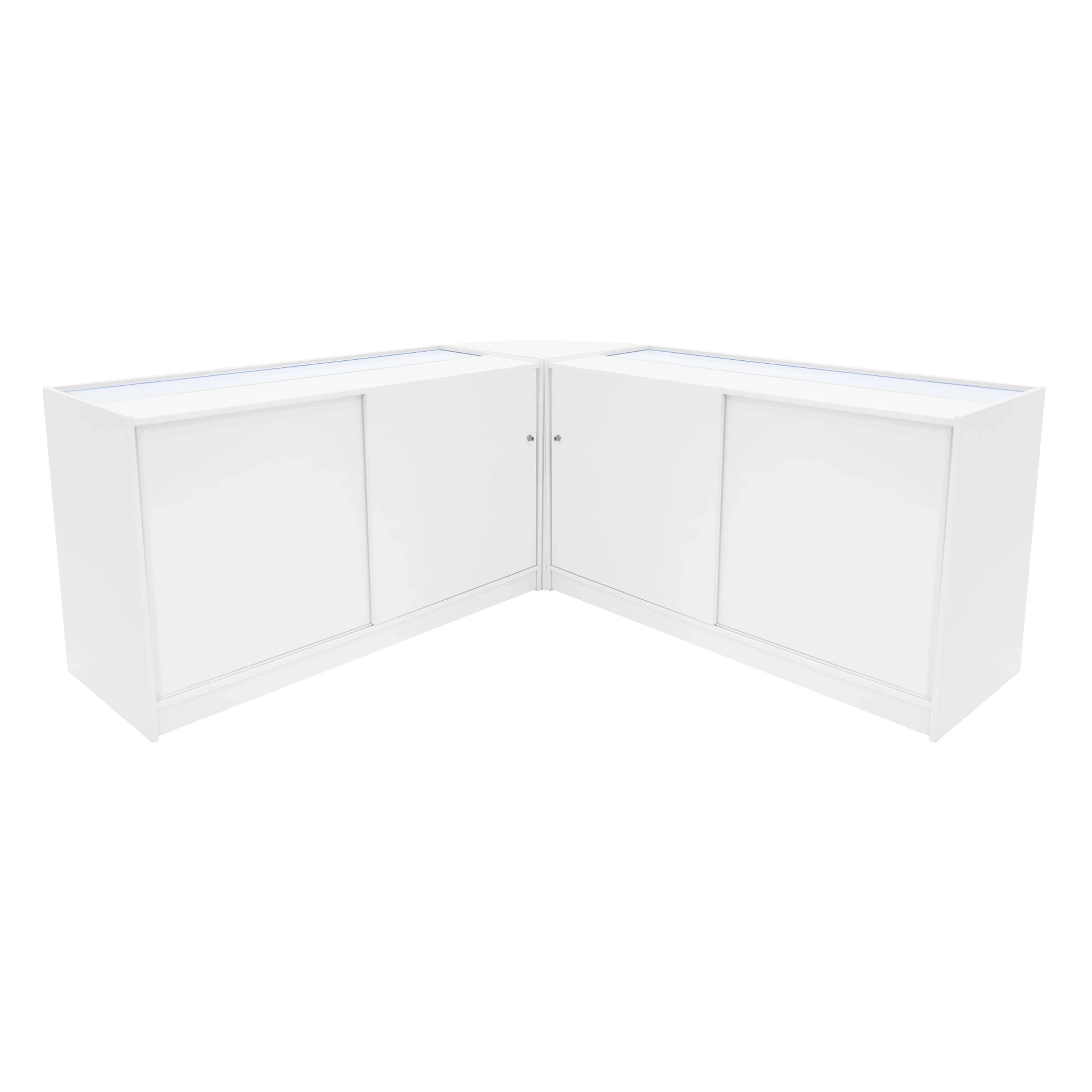 Hera LED Shop Counter Set K1500, C1500 & CM60 - White