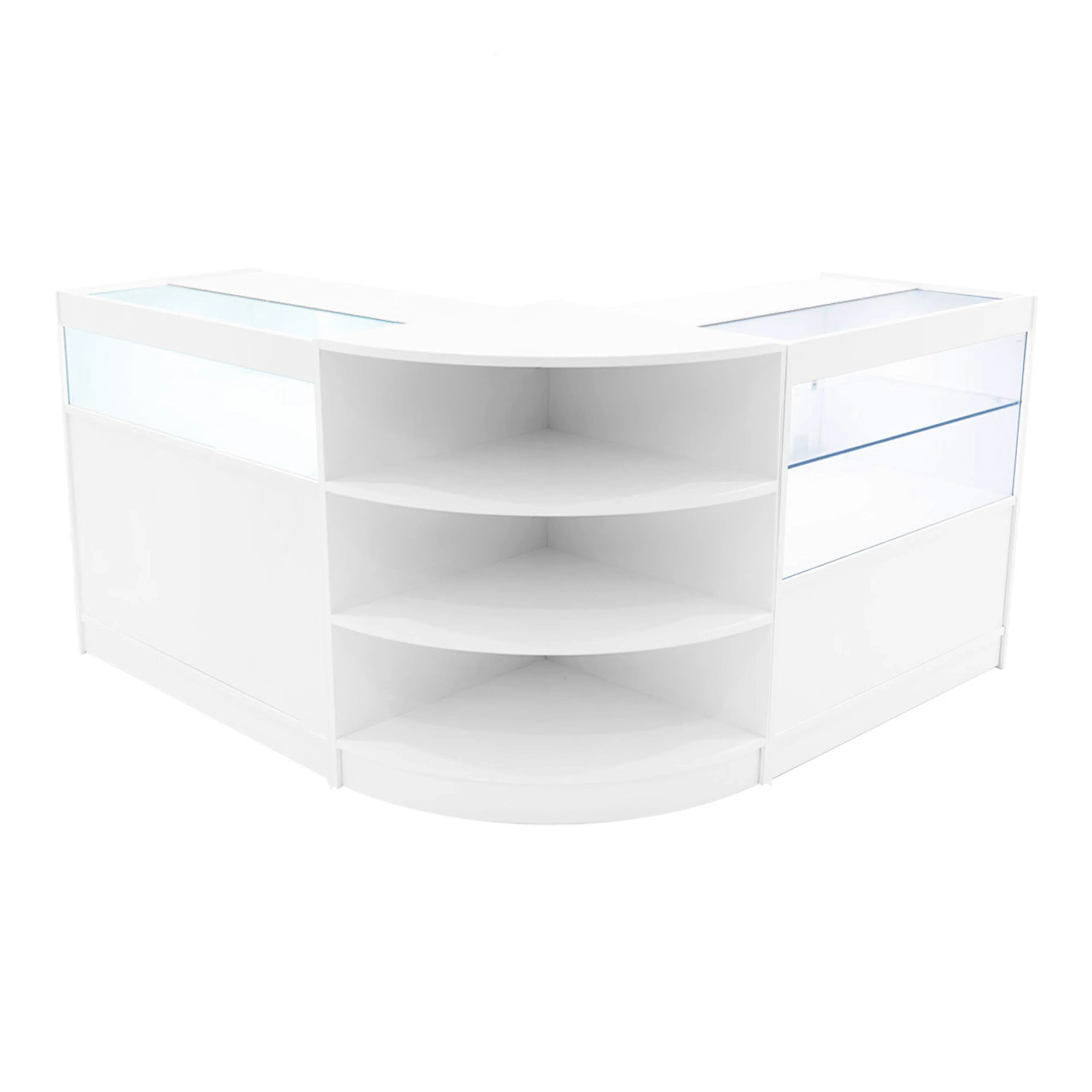 Harmonia LED Shop Counter Set B900, C900 & LM60 - White