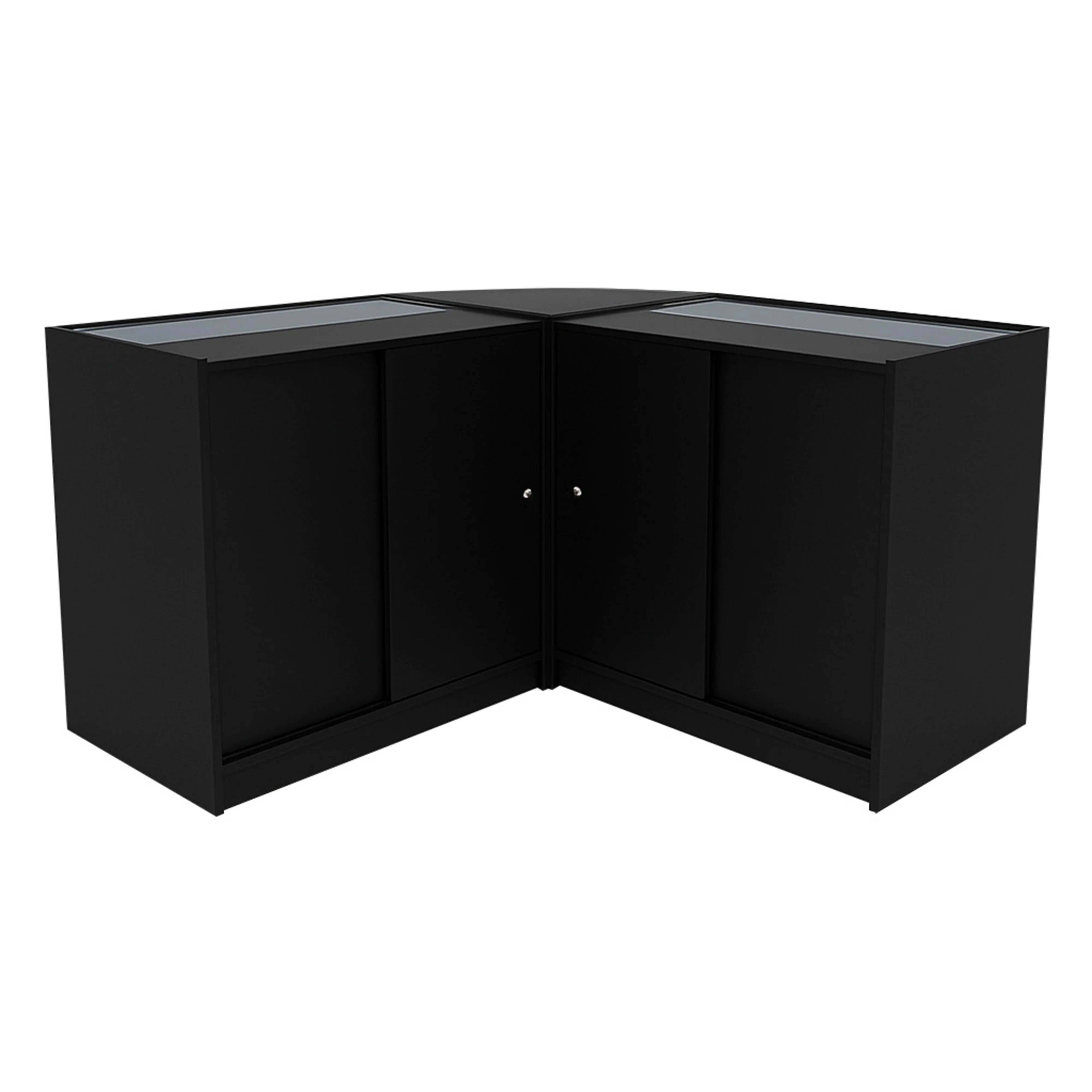 Demeter LED Shop Counter Set K900, B900 & LM60 - Black
