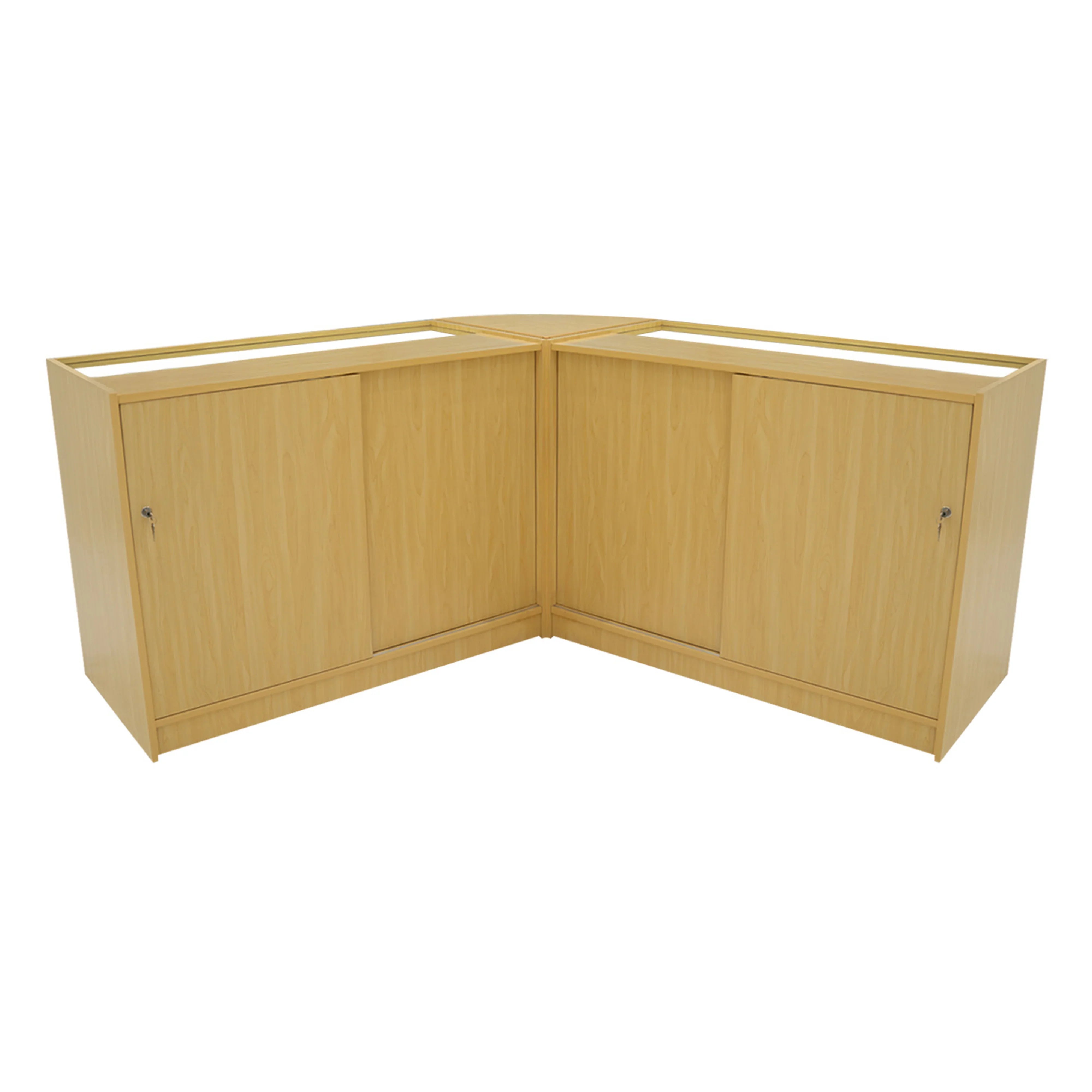 Harmonia LED Shop Counter Set B1200, C1200 & LM60 - Maple