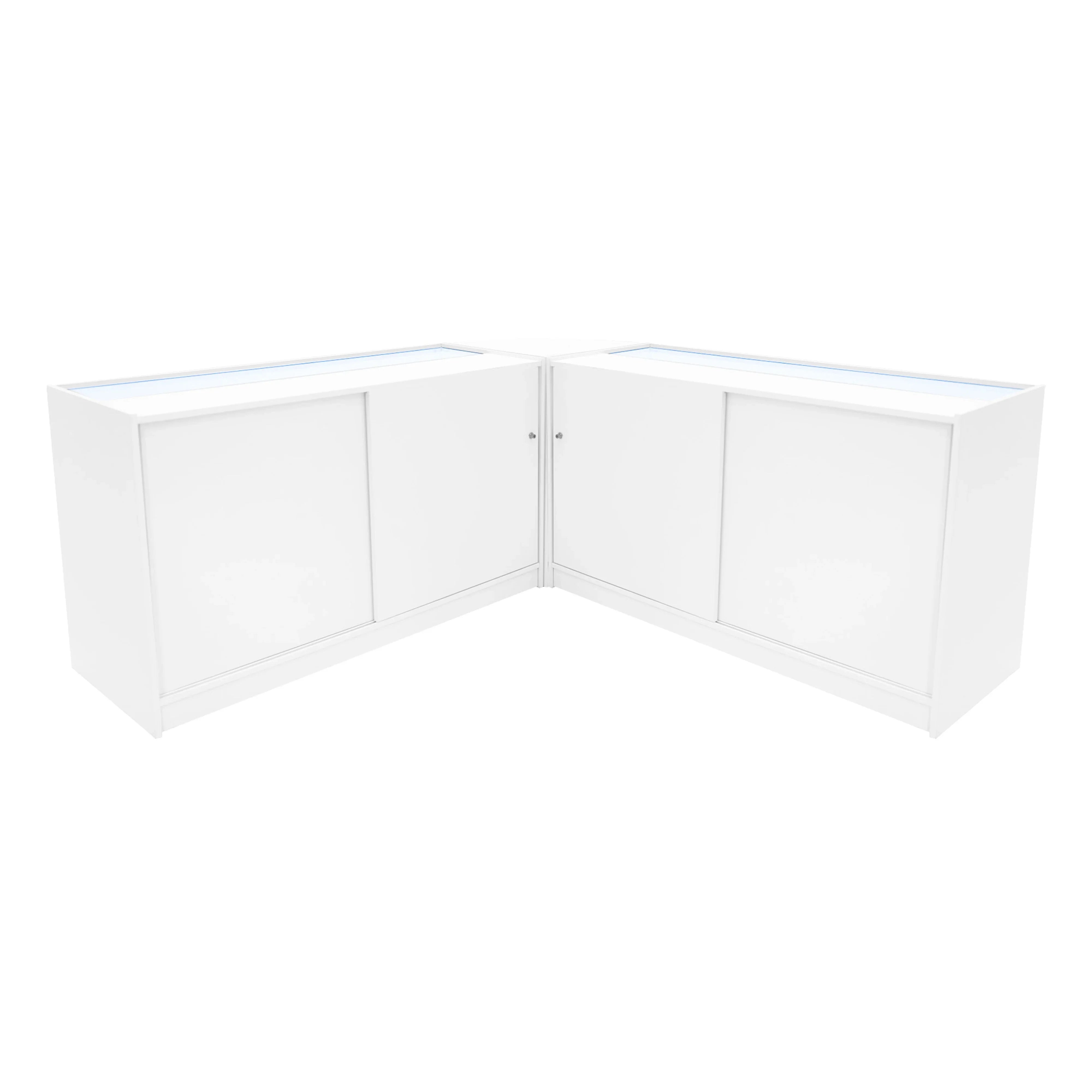 Triton LED Shop Counter Set K1500, B1500 & CM60 - White