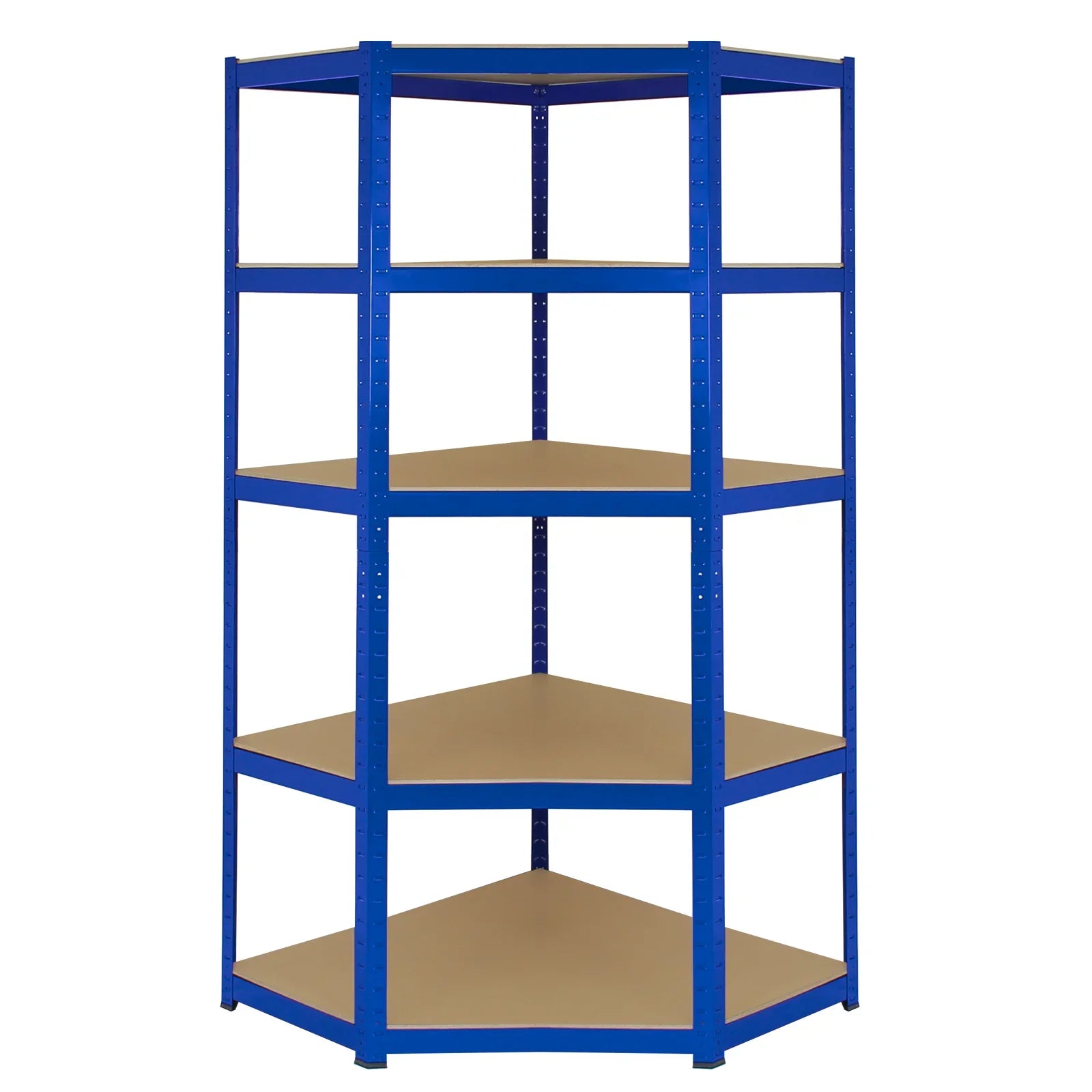 Monster Racking T-Rax Corner Storage Shelf Unit, Blue, 90cm Wide