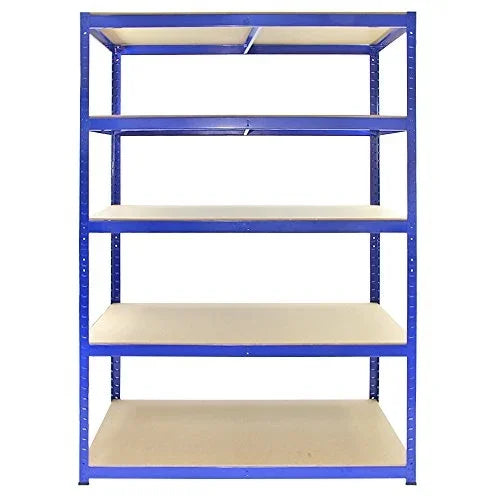 Monster Racking T-Rax Strong Storage Shelves, Blue, 120cm W, 60cm D, Set of 3
