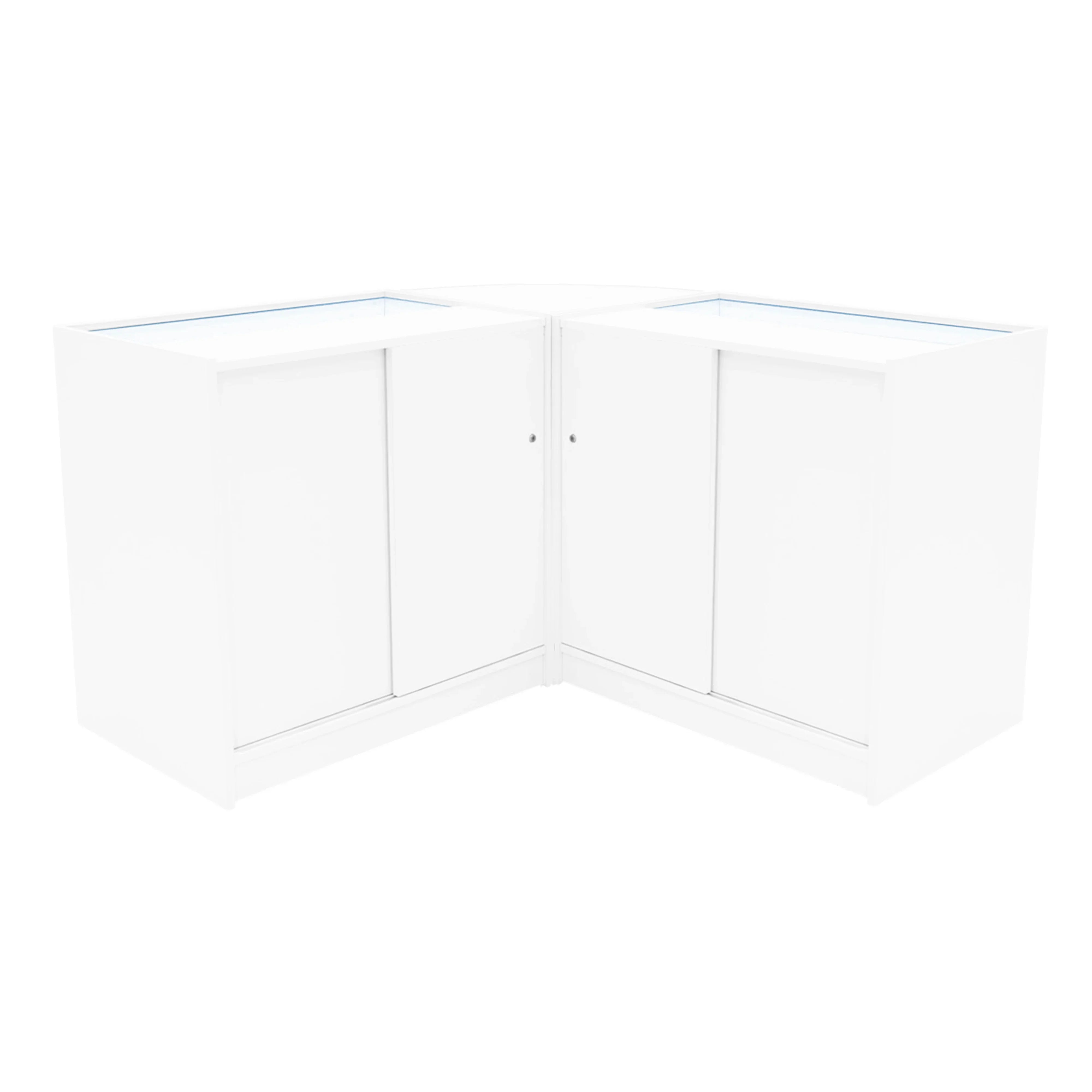 Demeter LED Shop Counter Set K900, B900 & LM60 - White