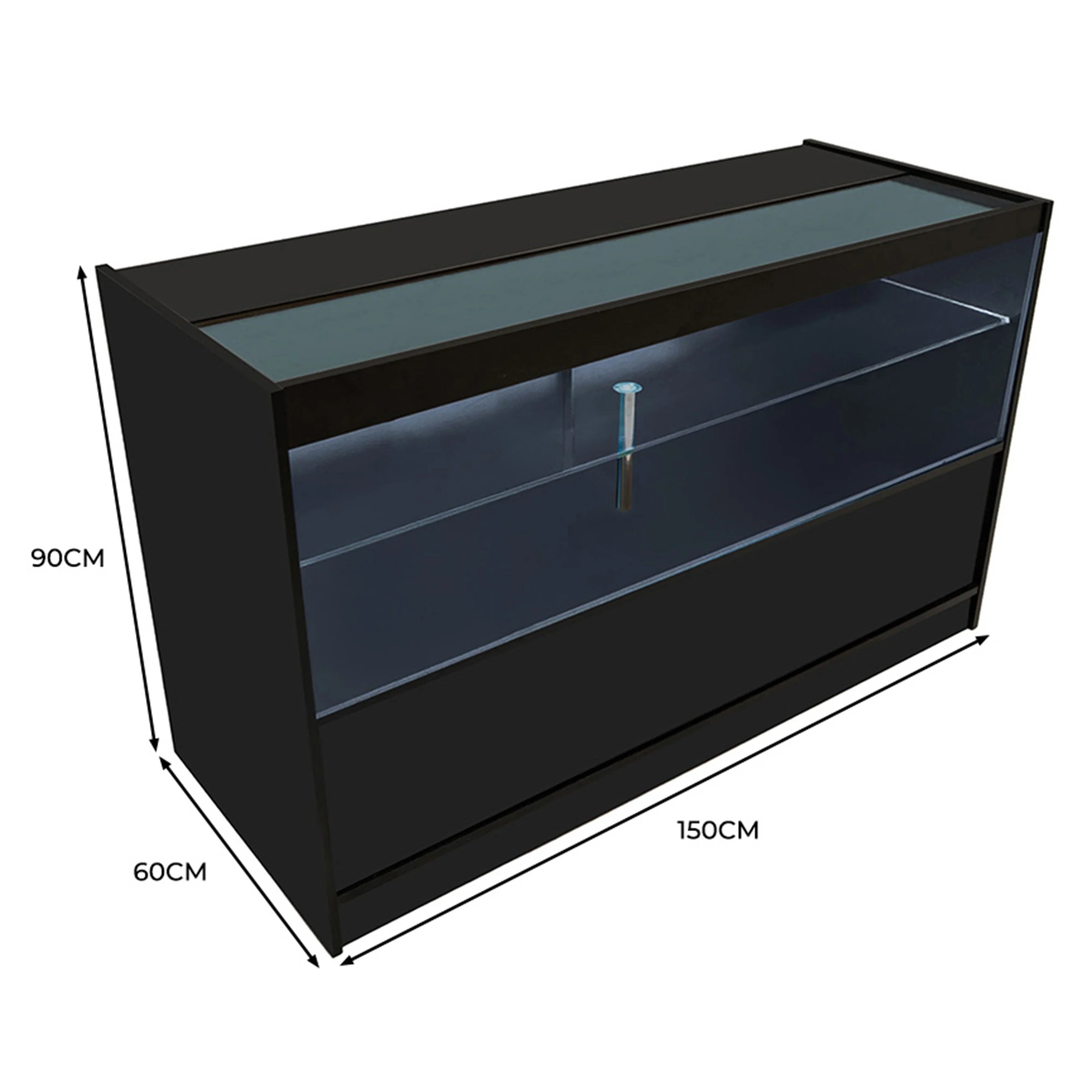 LED Retail Shop Counter C1500 - Black