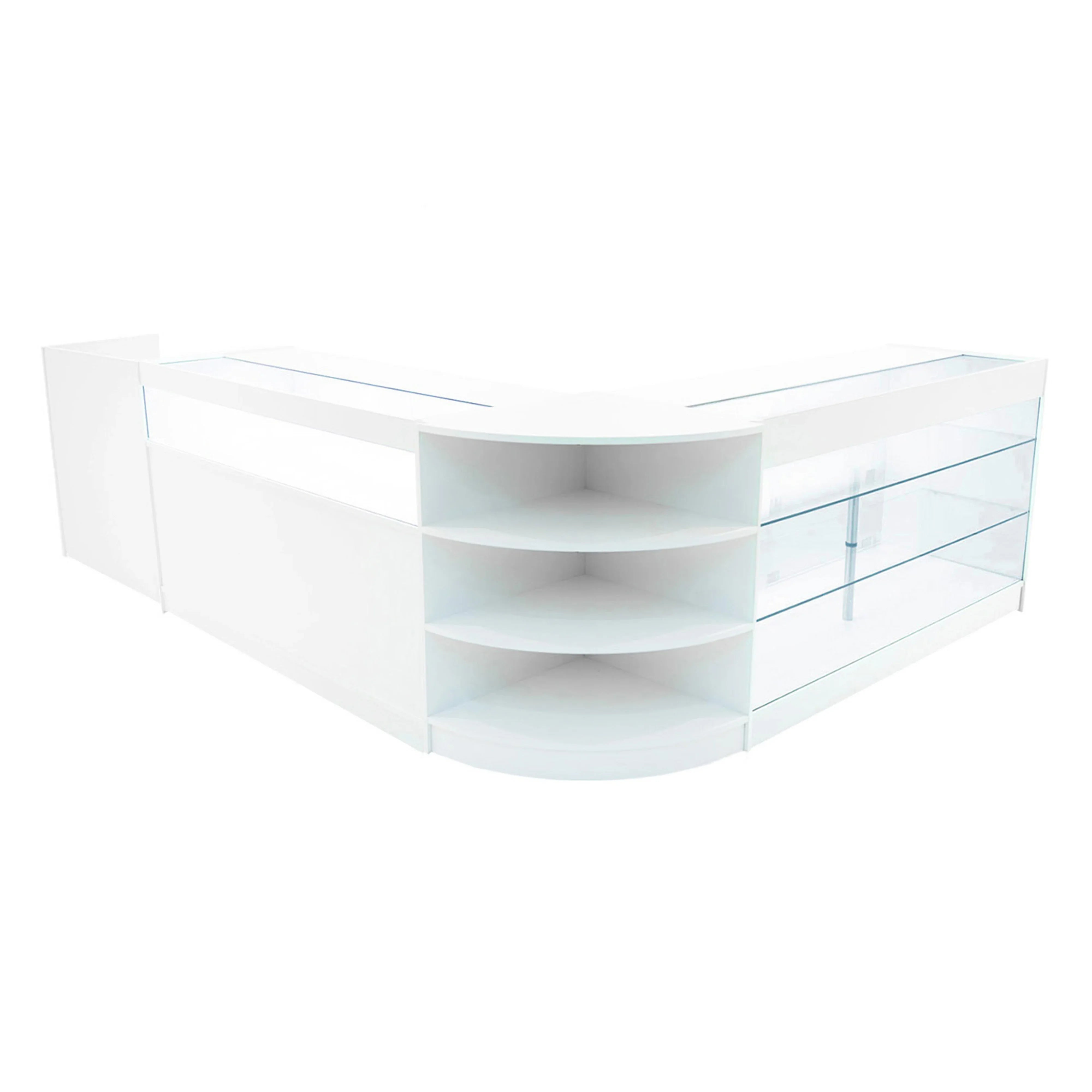 Hyperion LED Shop Counter Set K1500, B1500, TB60 & LM60 - White