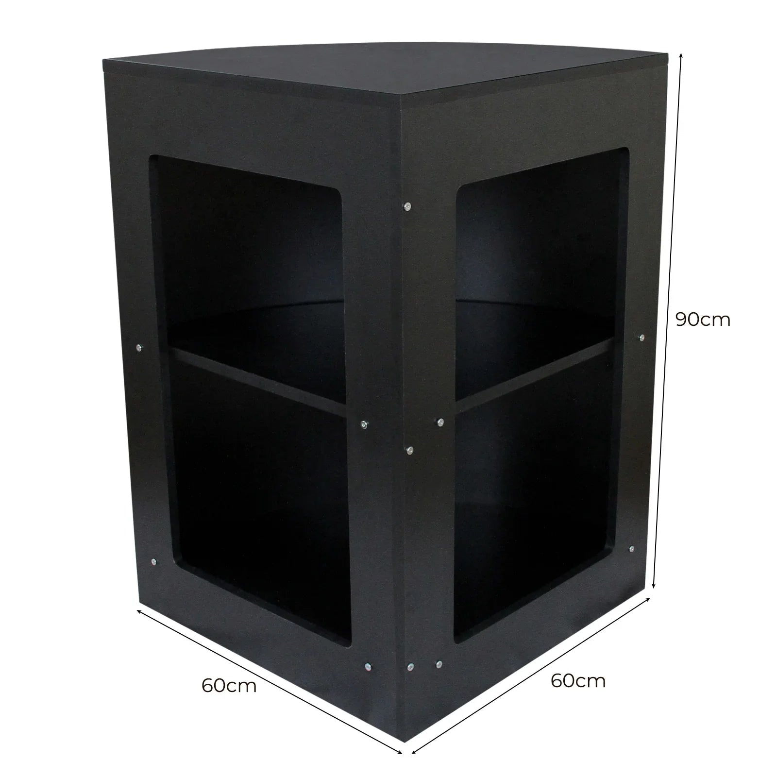 Retail Shop Corner Counter CM60 - Black