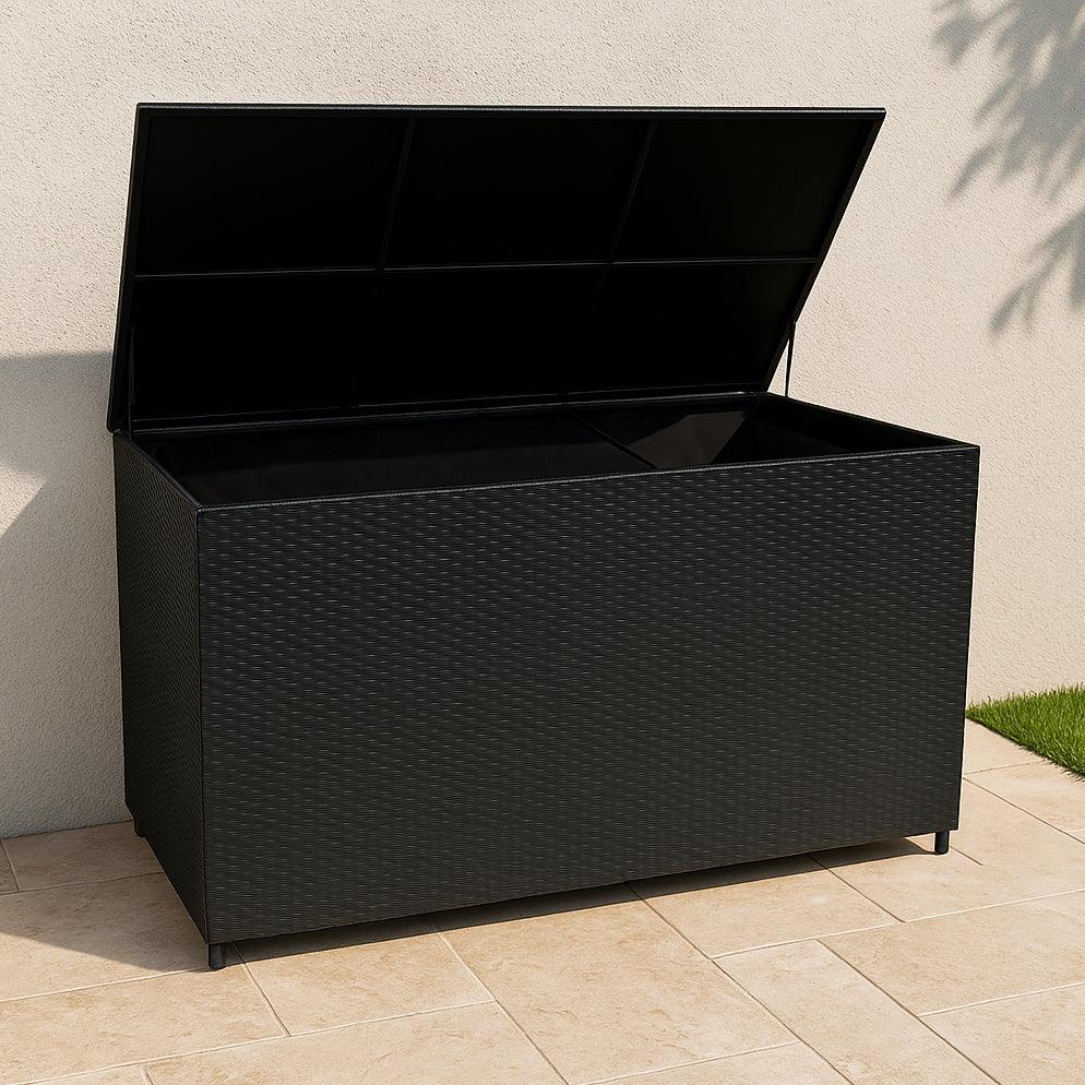 Rattan Storage Box 700L - Black
