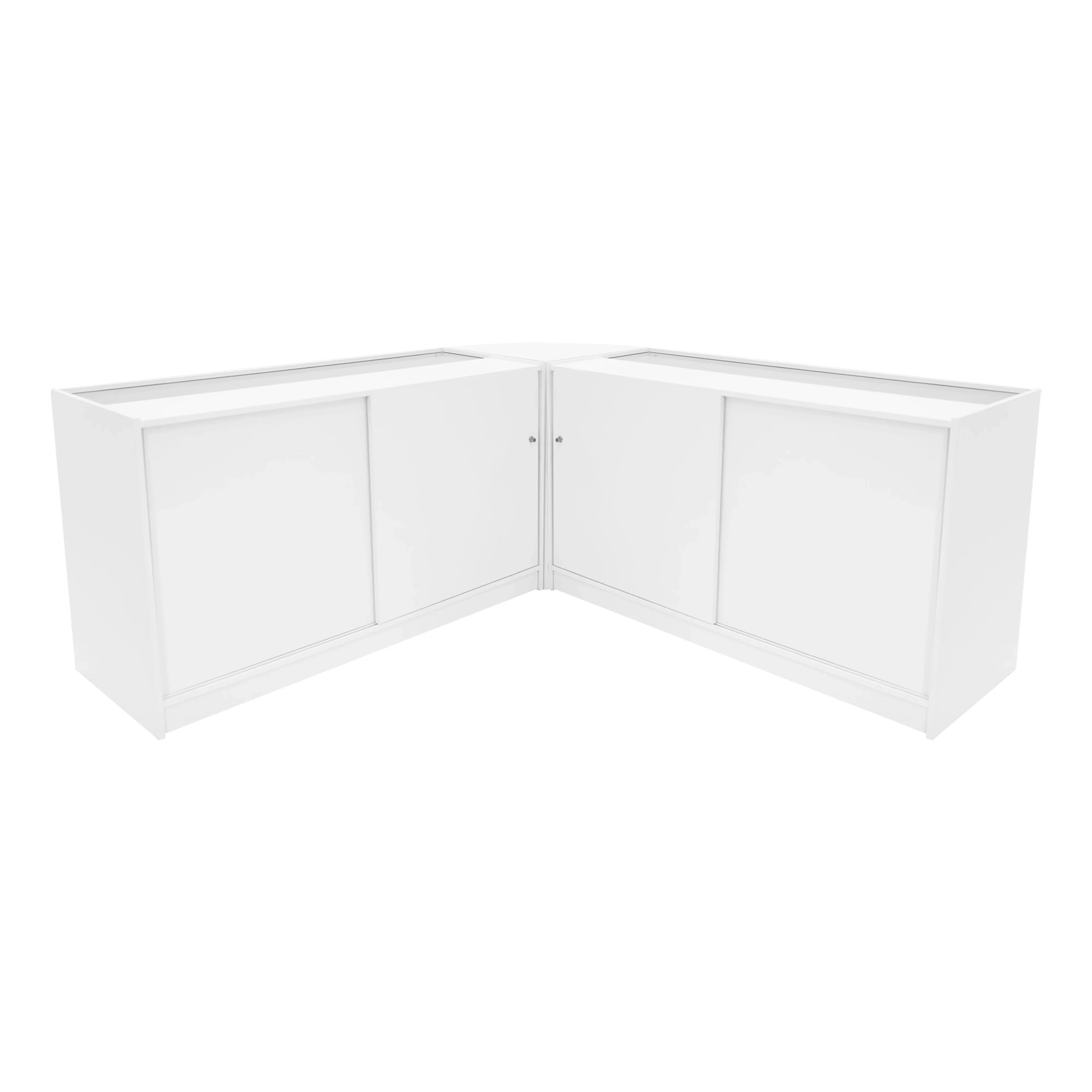 Harmonia LED Shop Counter Set B1500, C1500 & LM60 - White