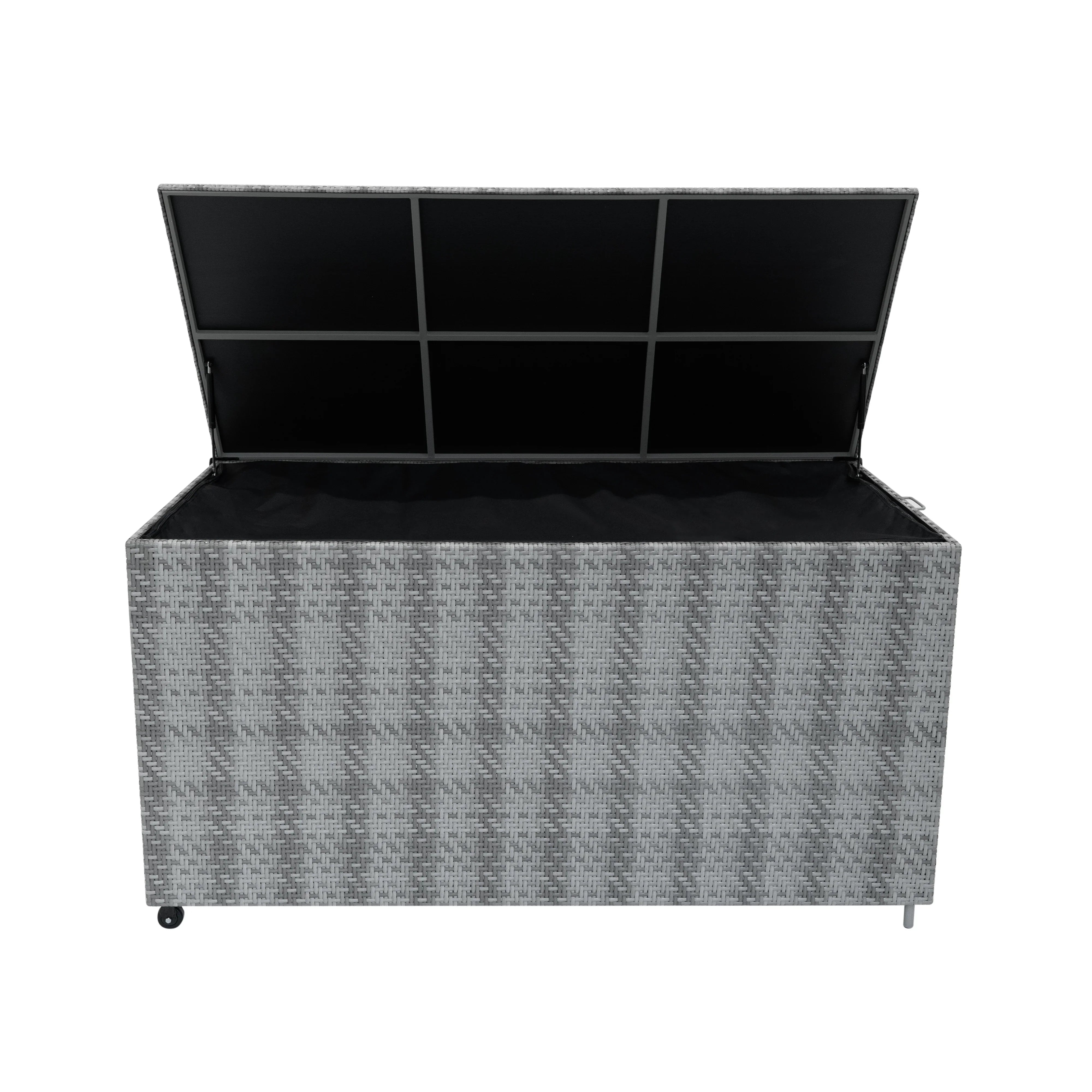 Rattan Storage Box 700L - Grey