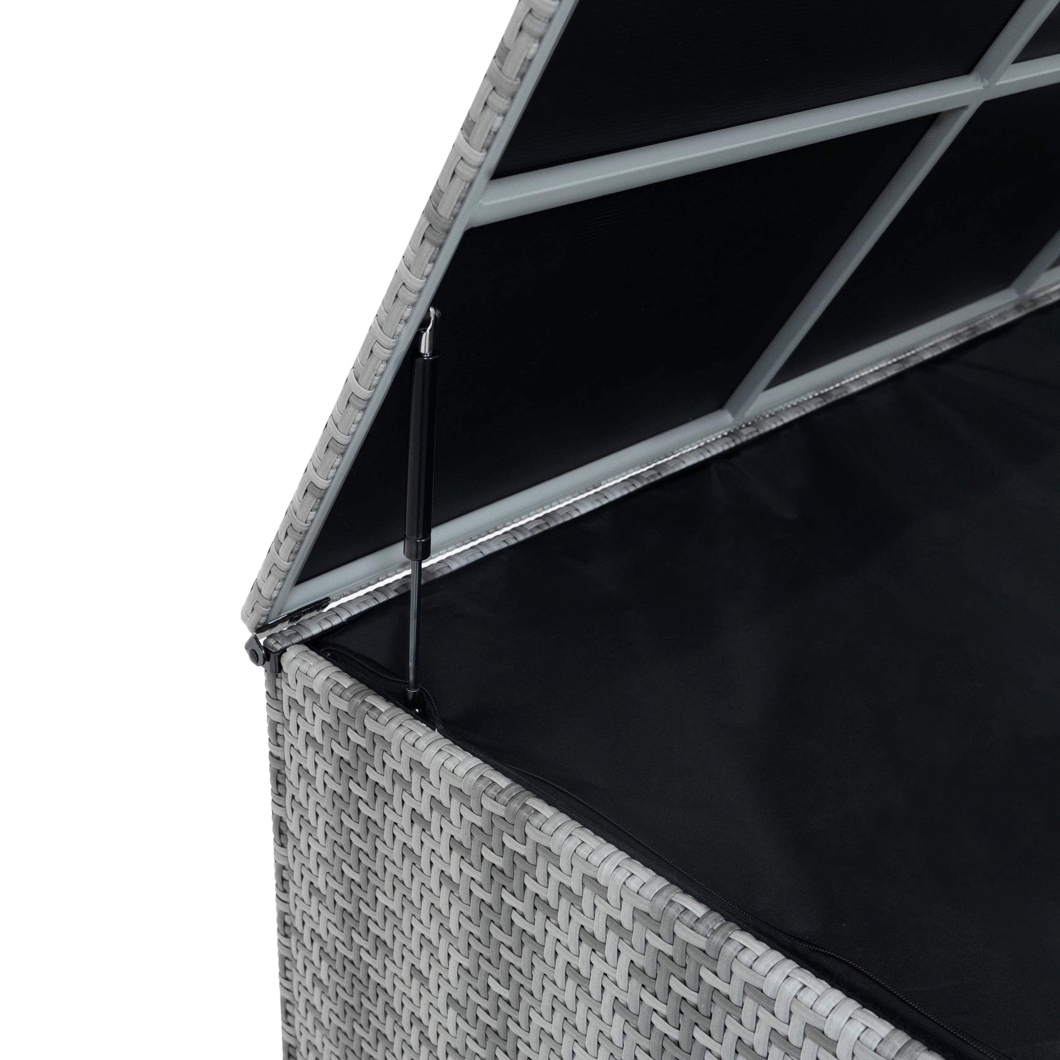 Rattan Storage Box 700L - Grey