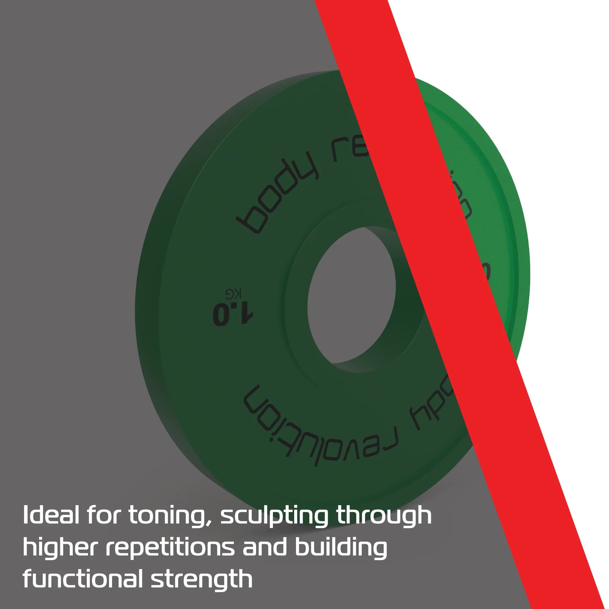 2 x 1kg Fractional Bumper Plates