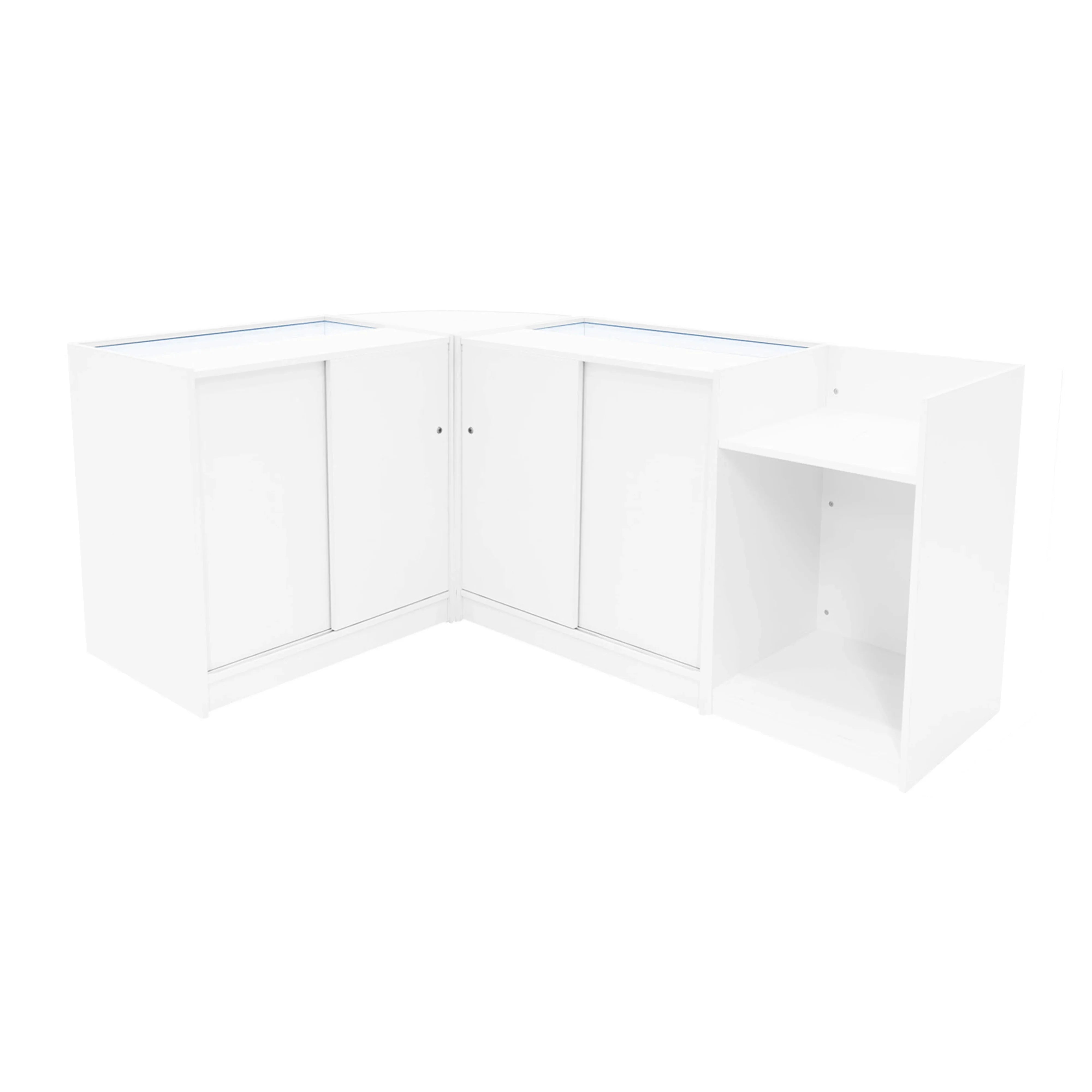 Eclipse LED Shop Counter Set LM60, TB60 & 2 x C900 - White