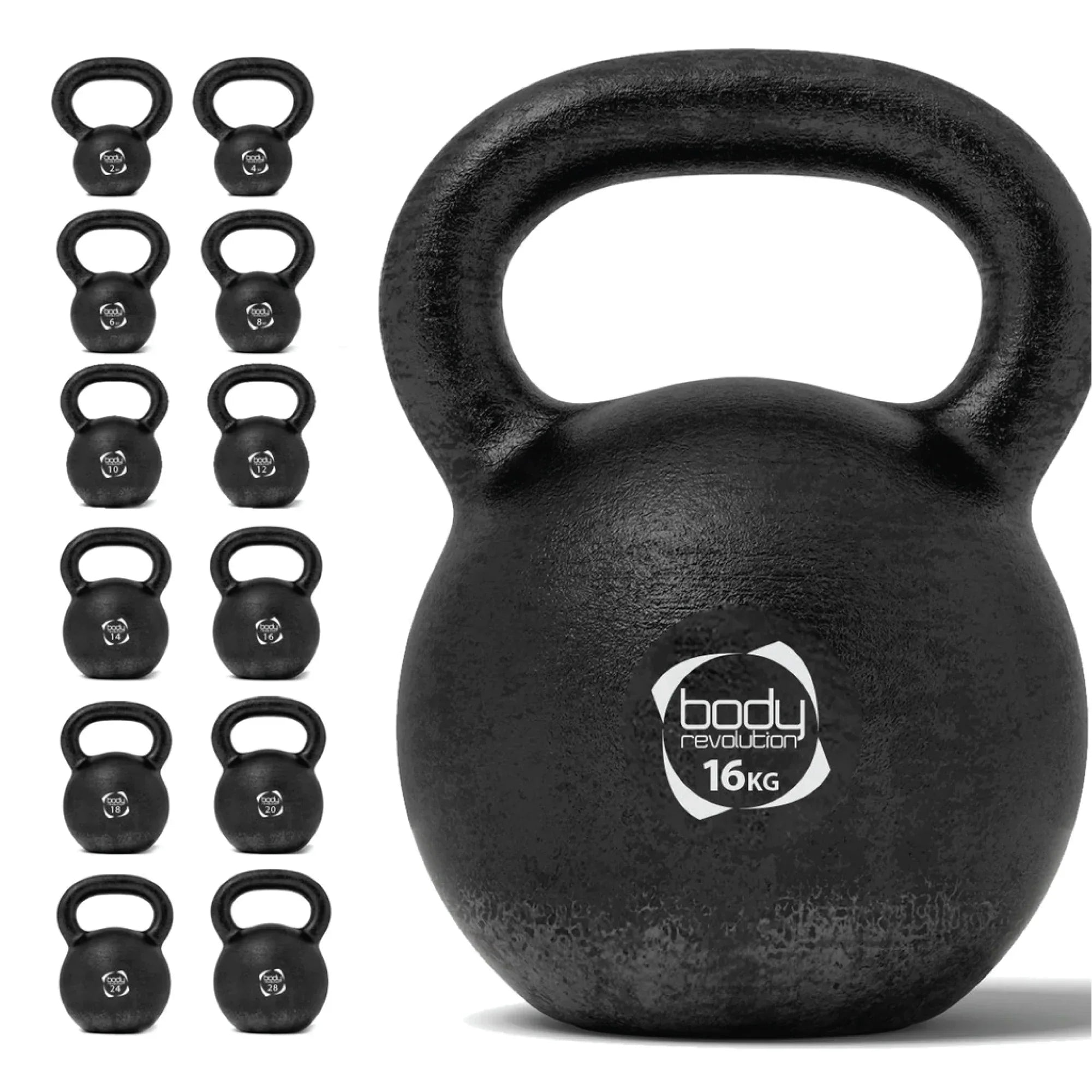 Body Revolution 16 kg Cast Iron Kettlebells