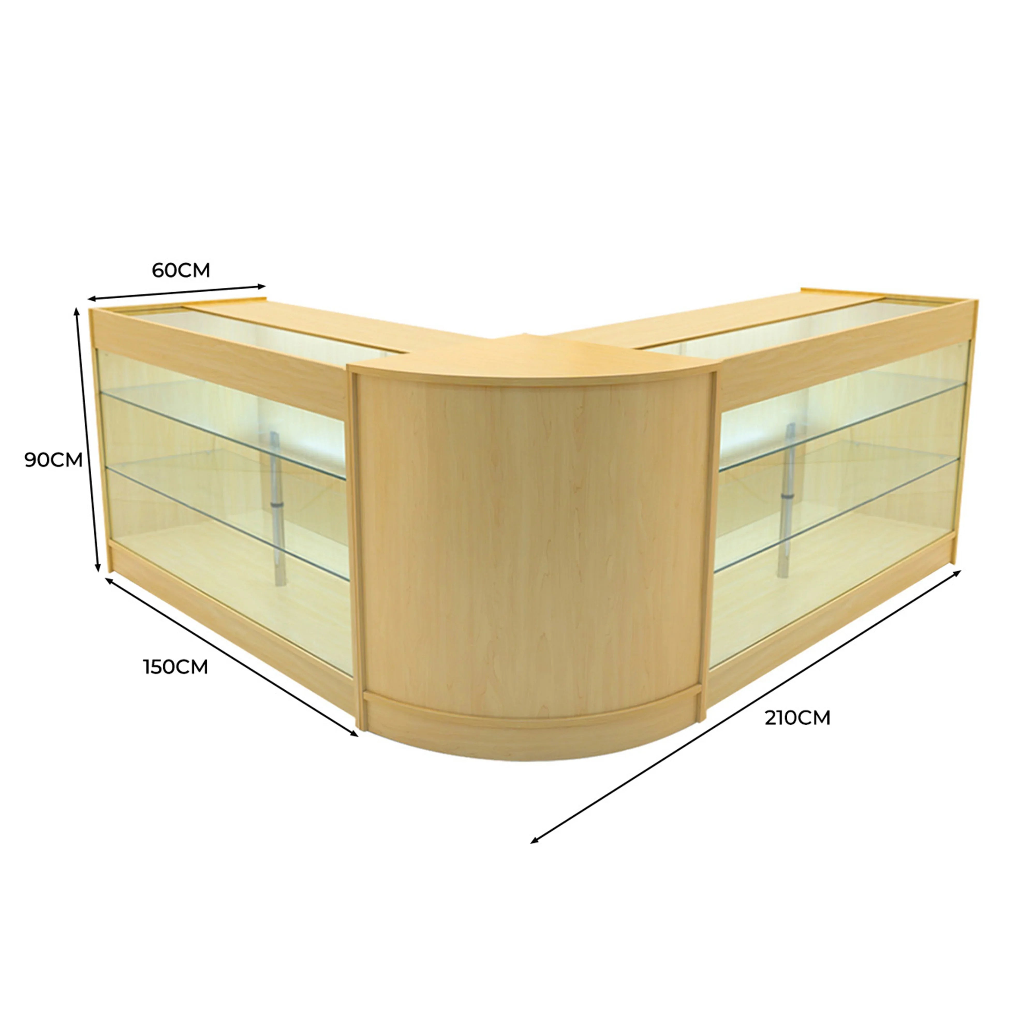 Helios LED Shop Counter Set CM60 & 2 x K1500 - Maple