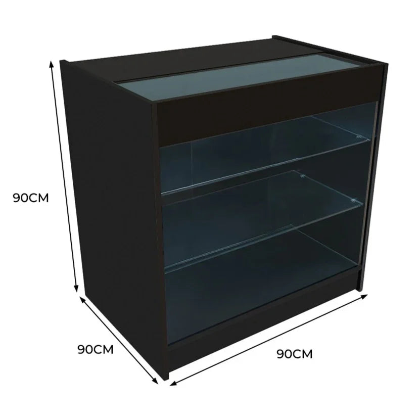 LED Retail Shop Counter K900 - Black