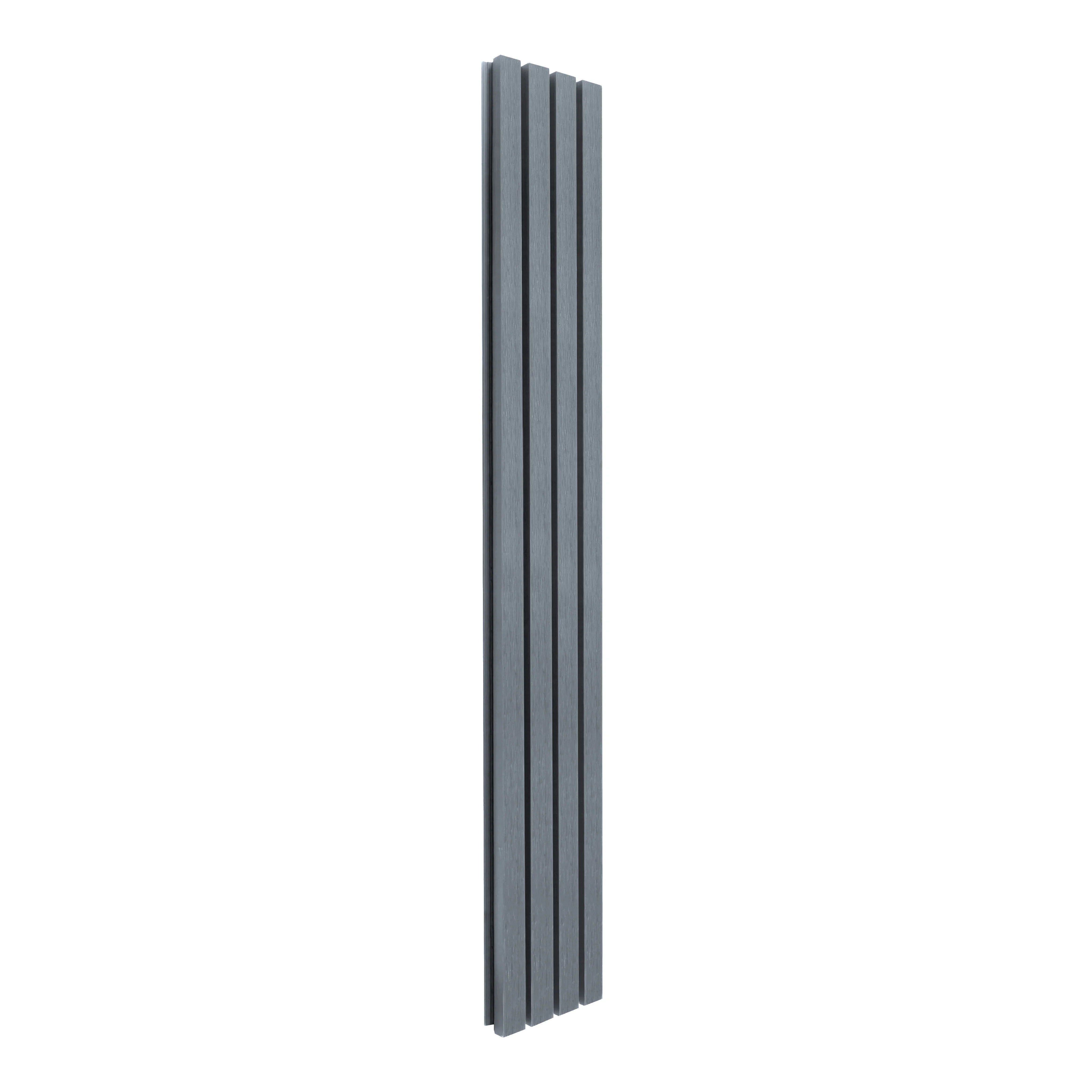 WPC Slatted Wall Cladding x 4 Panels – Grey