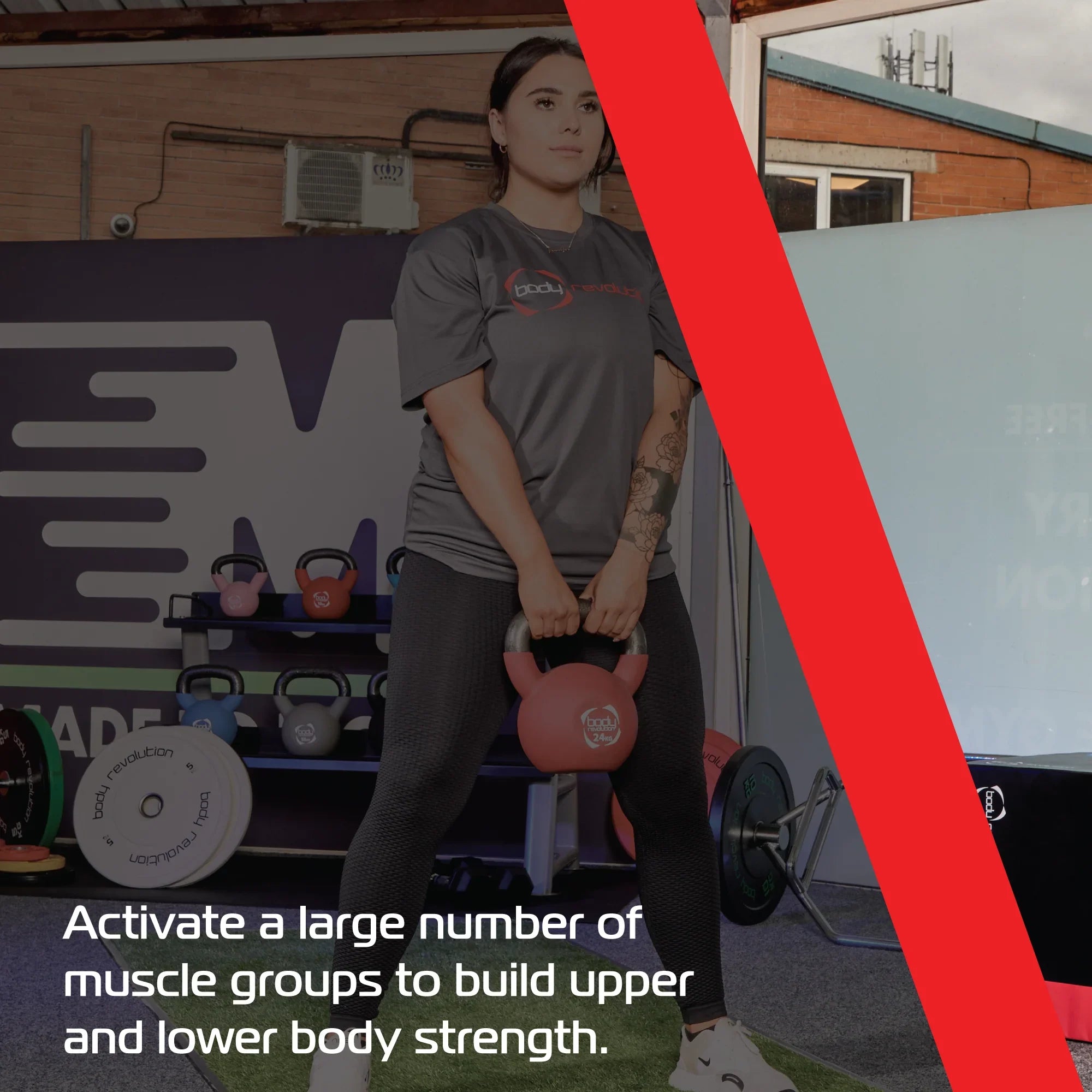 Body Revolution 18kg Neoprene Kettlebells
