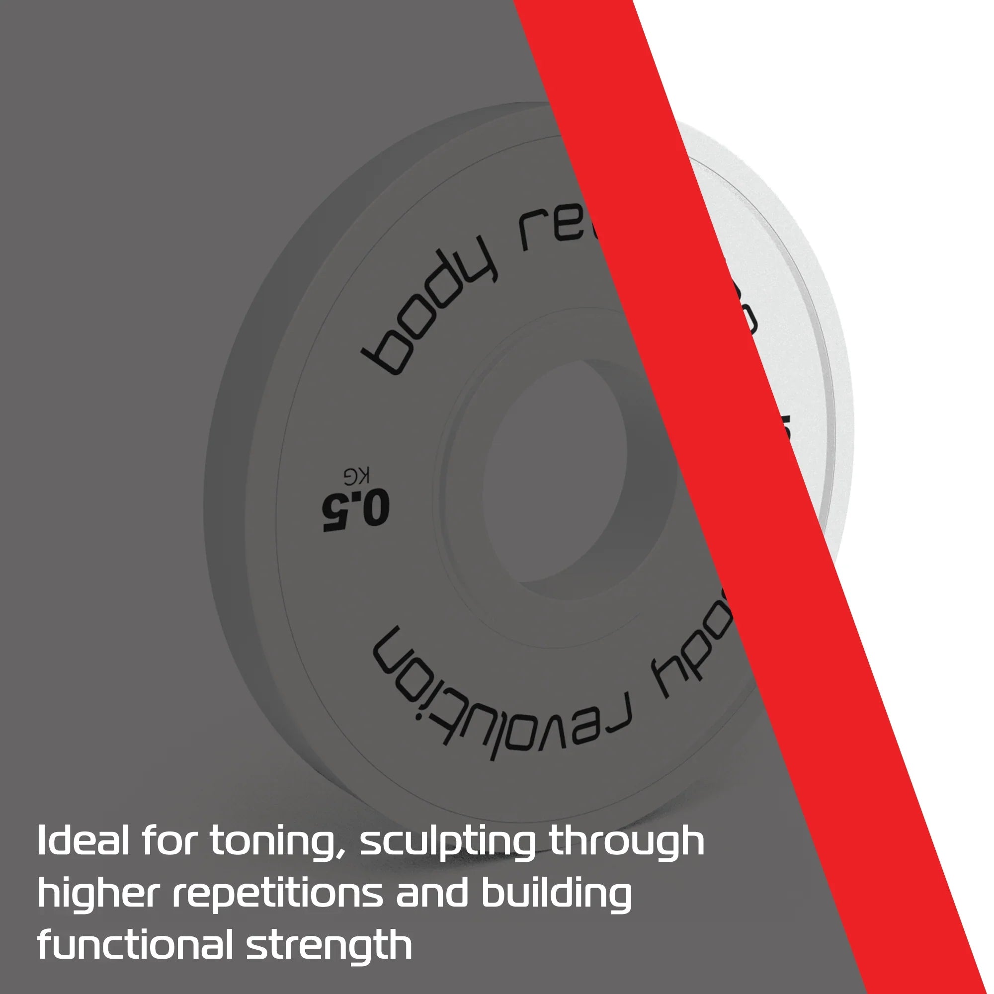 2 x 0.5kg Fractional Bumper Plates