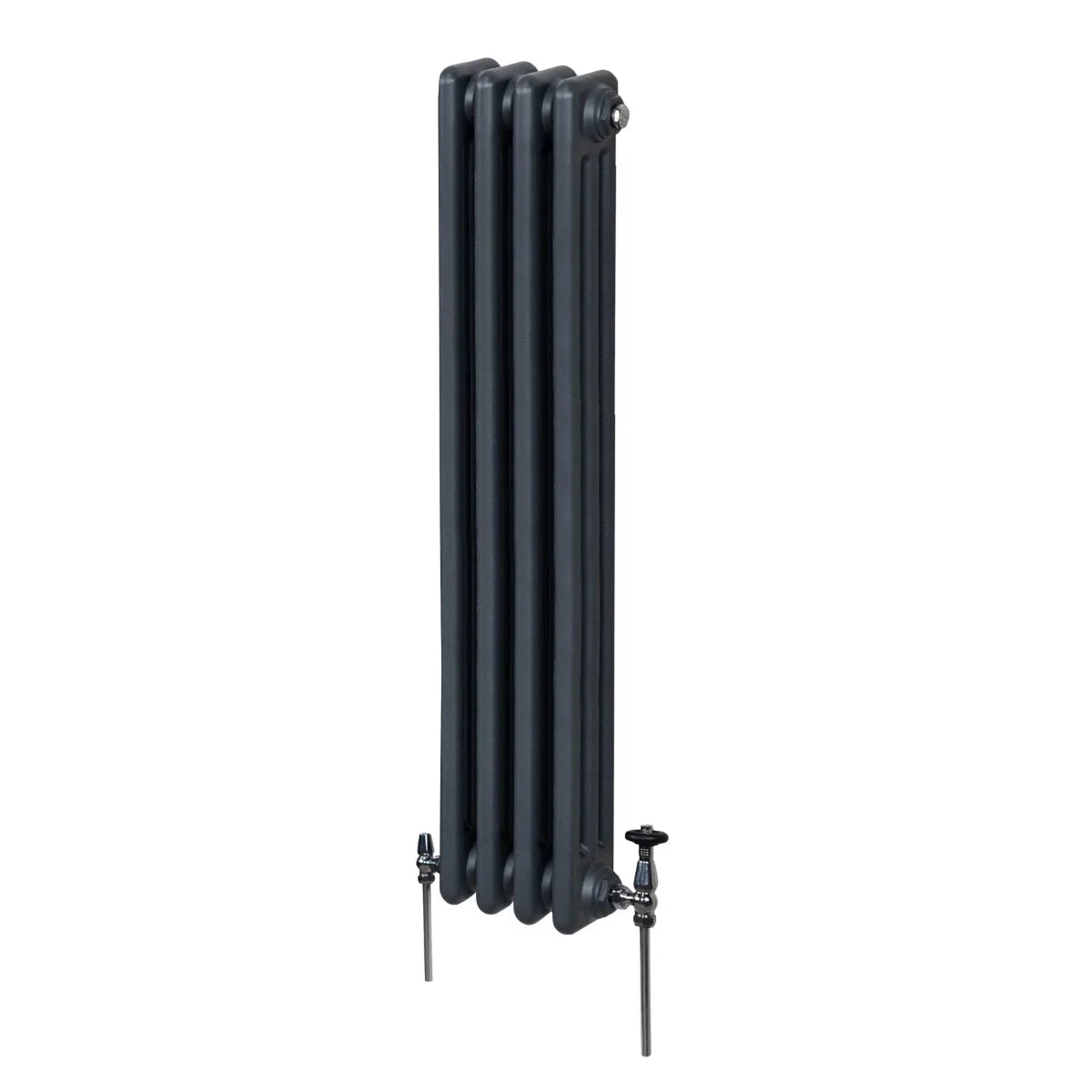 Traditional 3 Column Radiator - 1500 x 202mm - Anthracite Grey