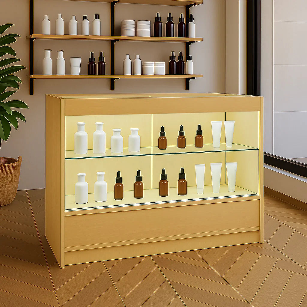 LED Retail Shop Counter C1200 - Maple