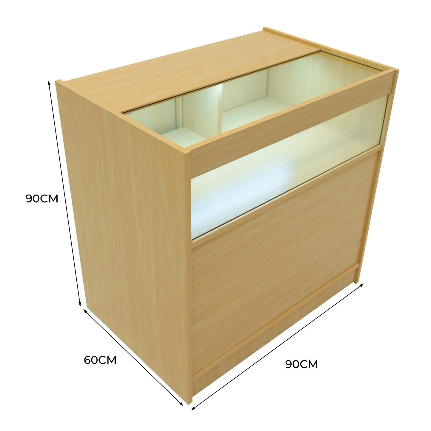 LED Retail Shop Counter B900 - Maple