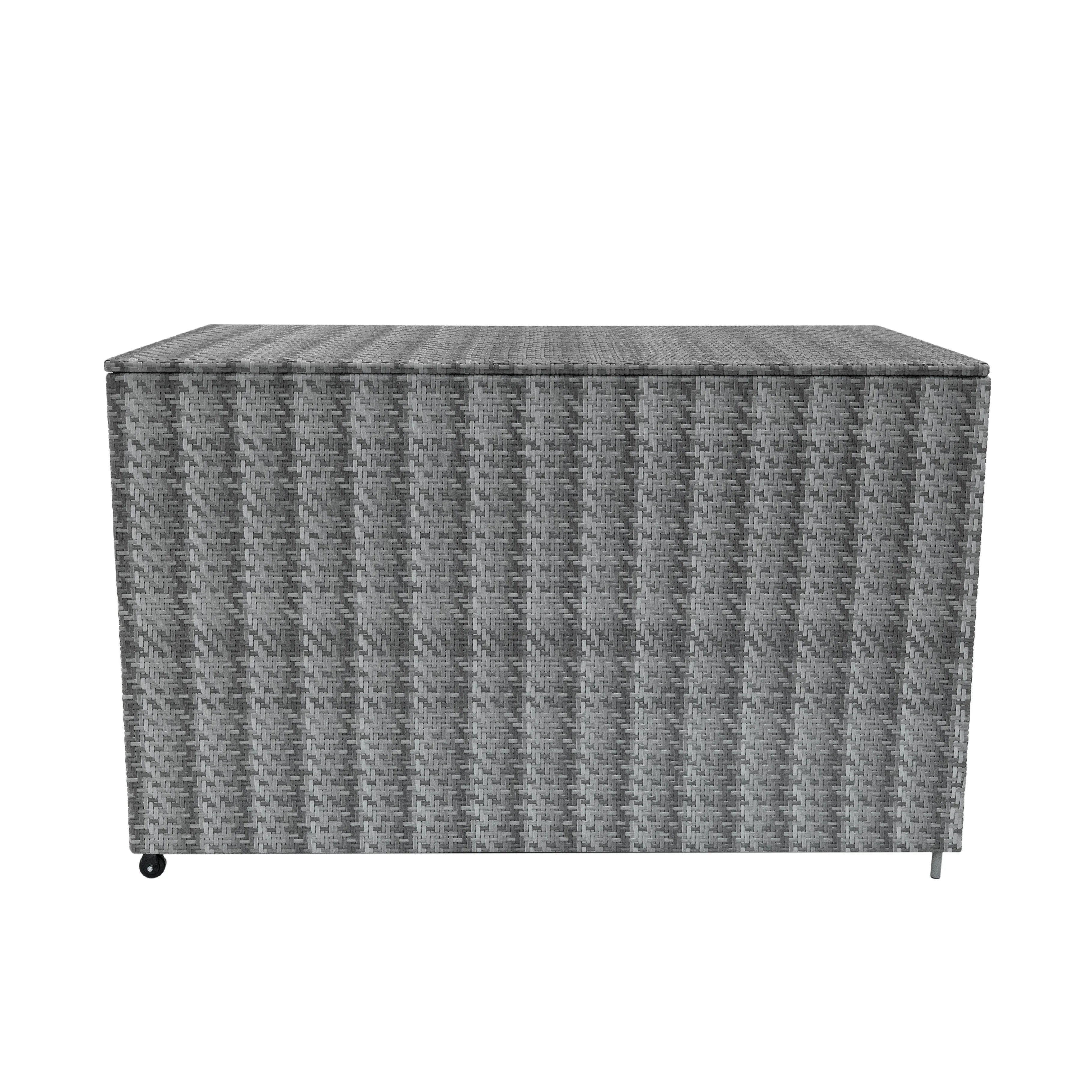Rattan Modular 7 Piece Furniture Set & 996L Storage Box - Grey