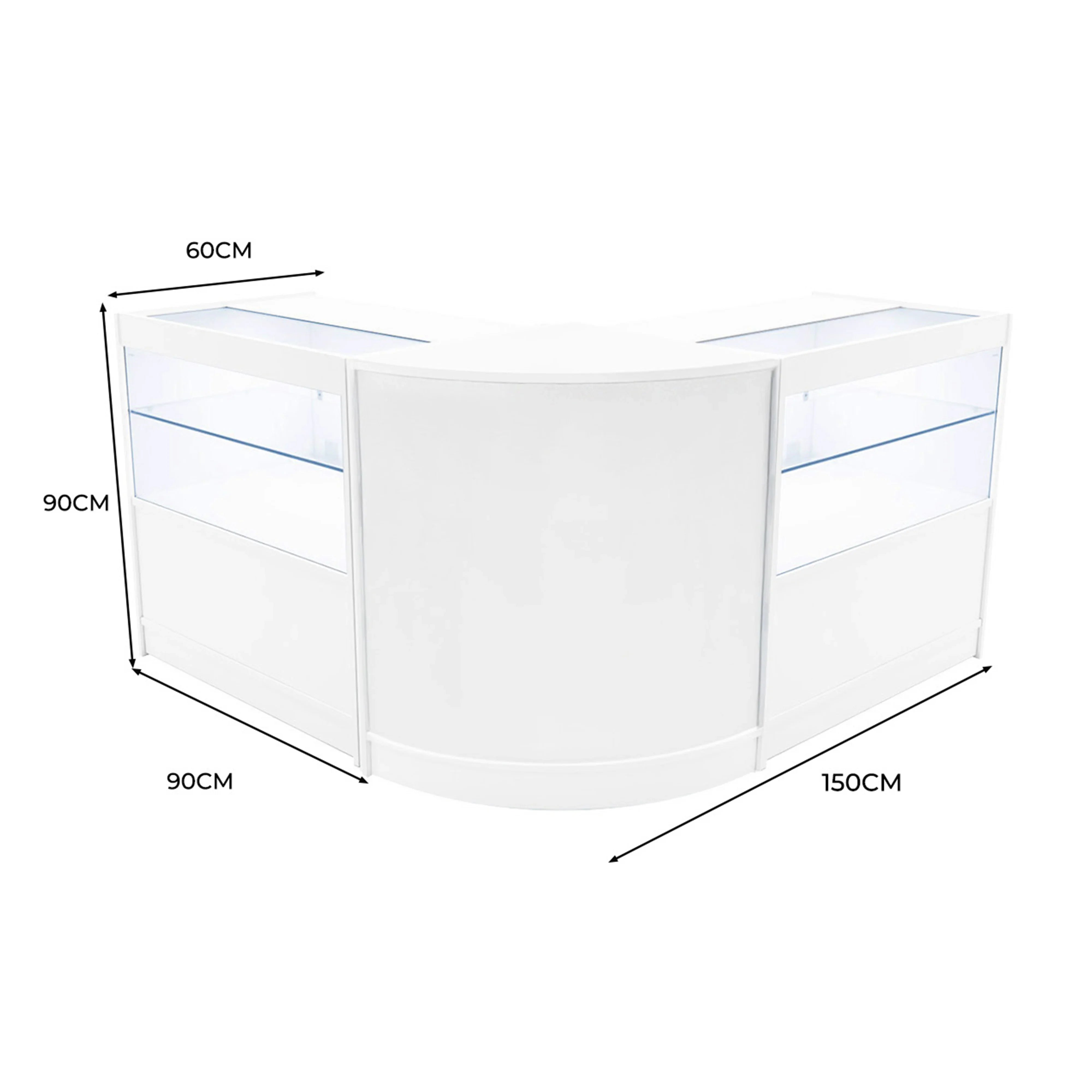 Selene LED Shop Counter Set CM60 & 2 x C900 - White