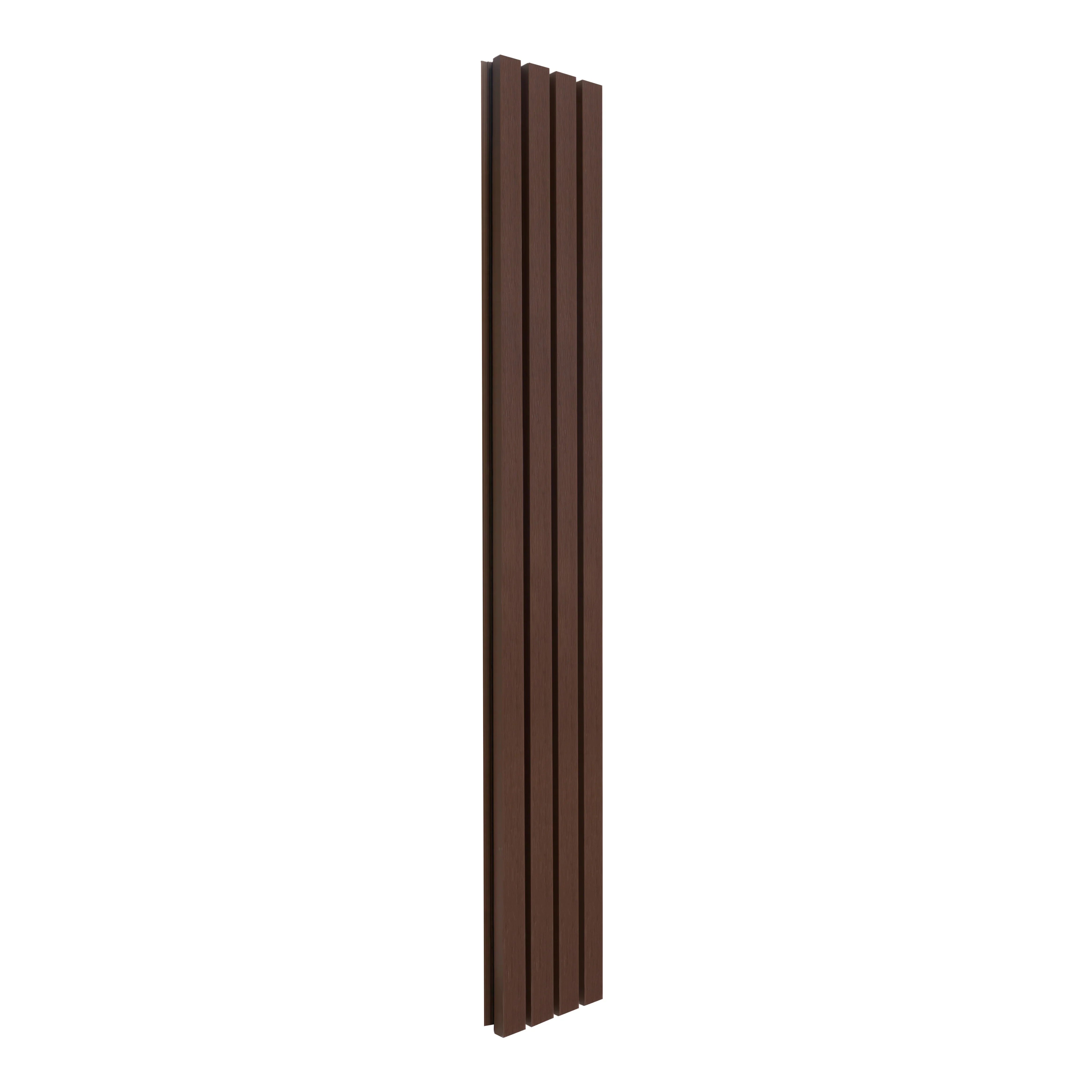WPC Slatted Wall Cladding x 4 Panels – Brown