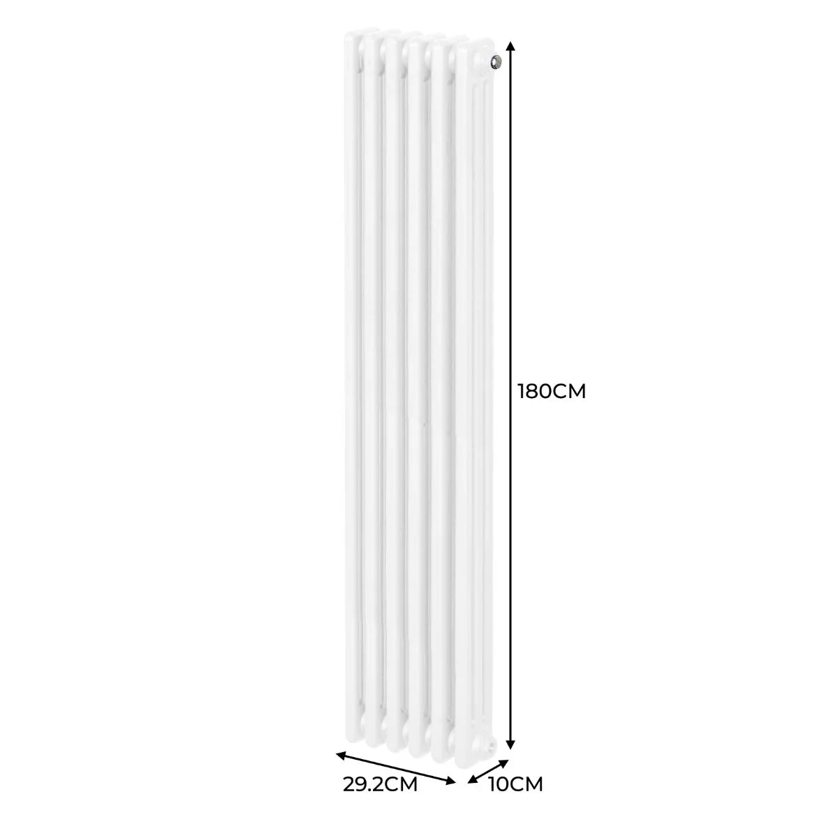 Traditional 3 Column Radiator - 1800 x 292mm - White
