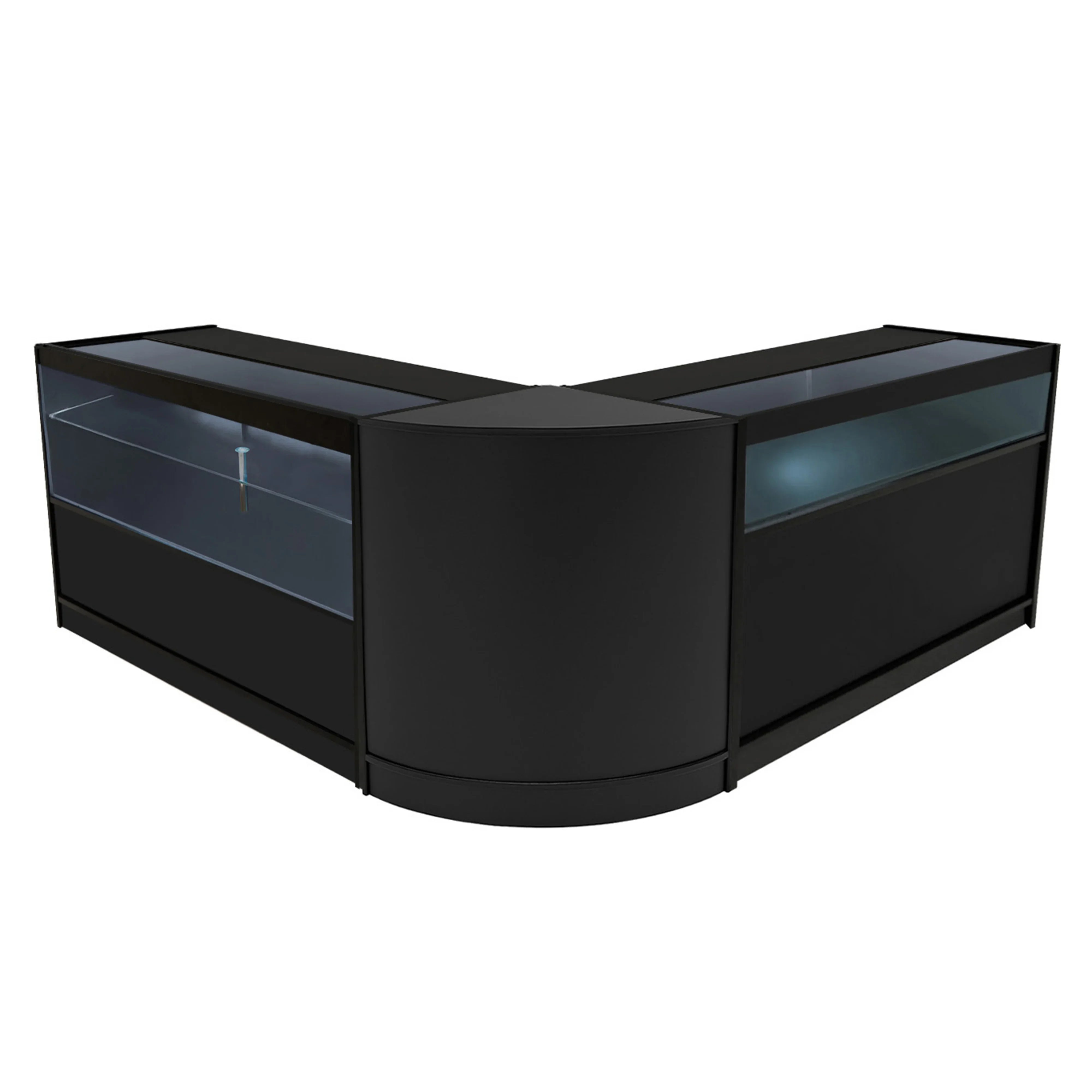 Adonis LED Shop Counter Set B1500, C1500 & CM60 - Black