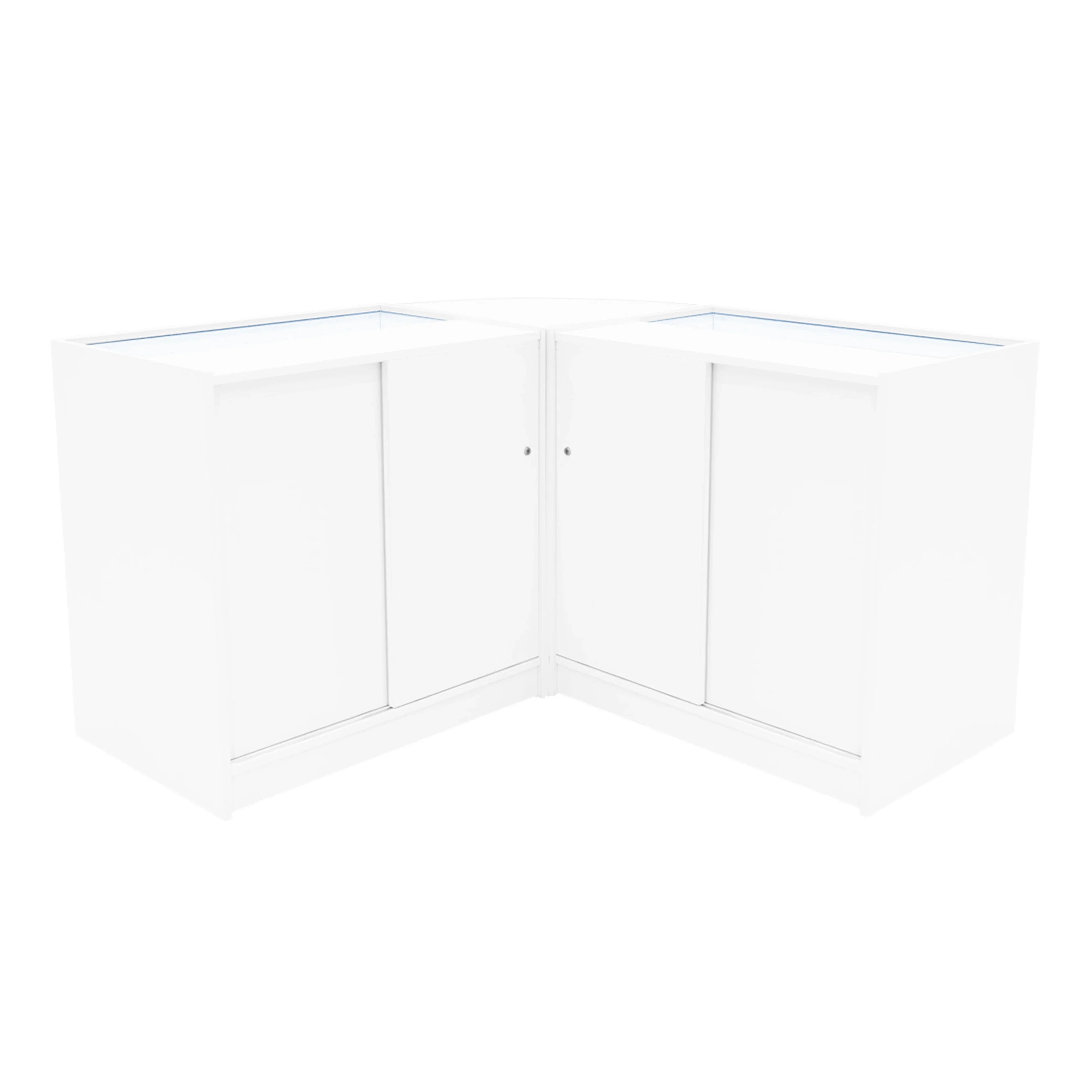 Adonis LED Shop Counter Set B900, C900 & CM60 - White