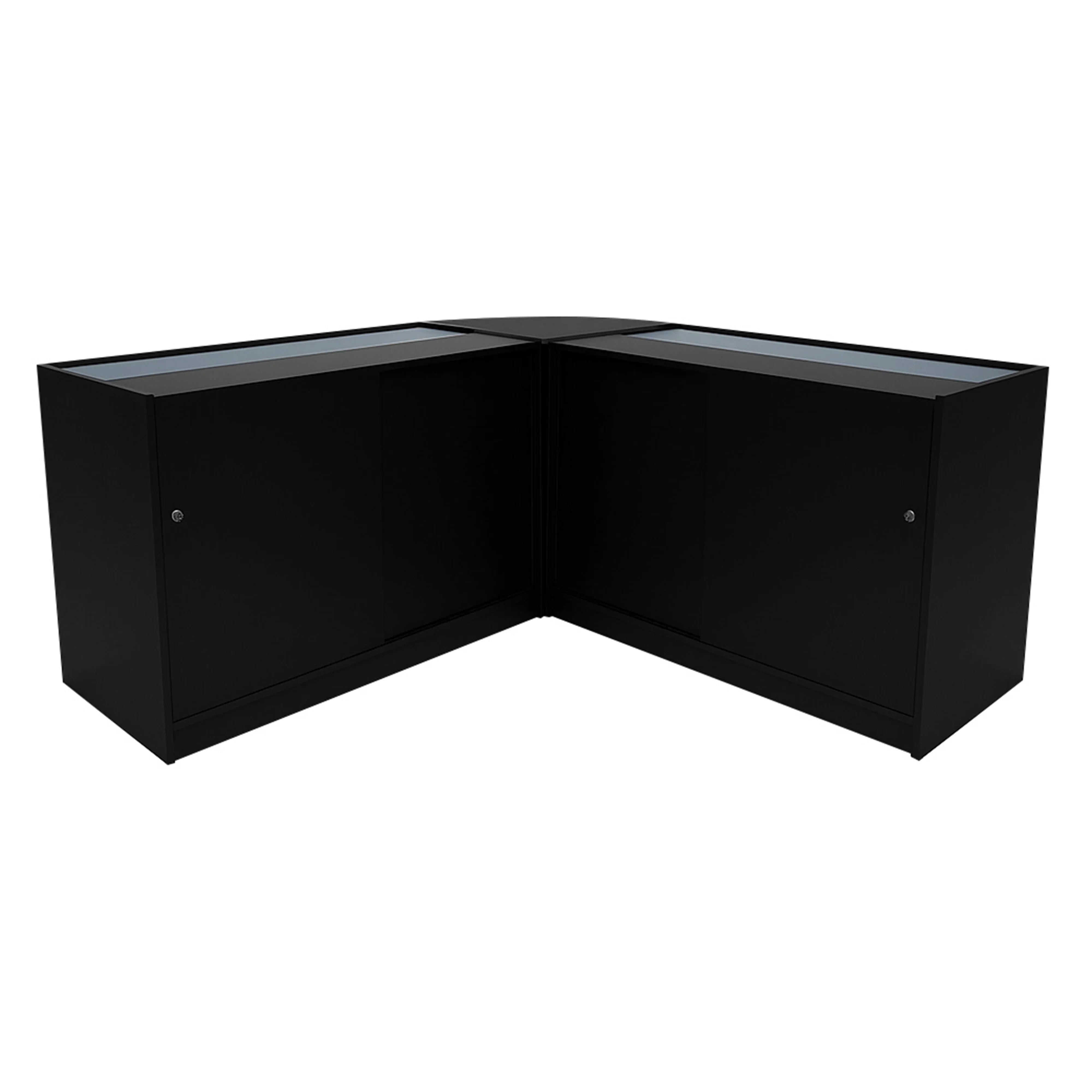 Apollo LED Shop Counter Set LM60 & 2 x K1500 - Black