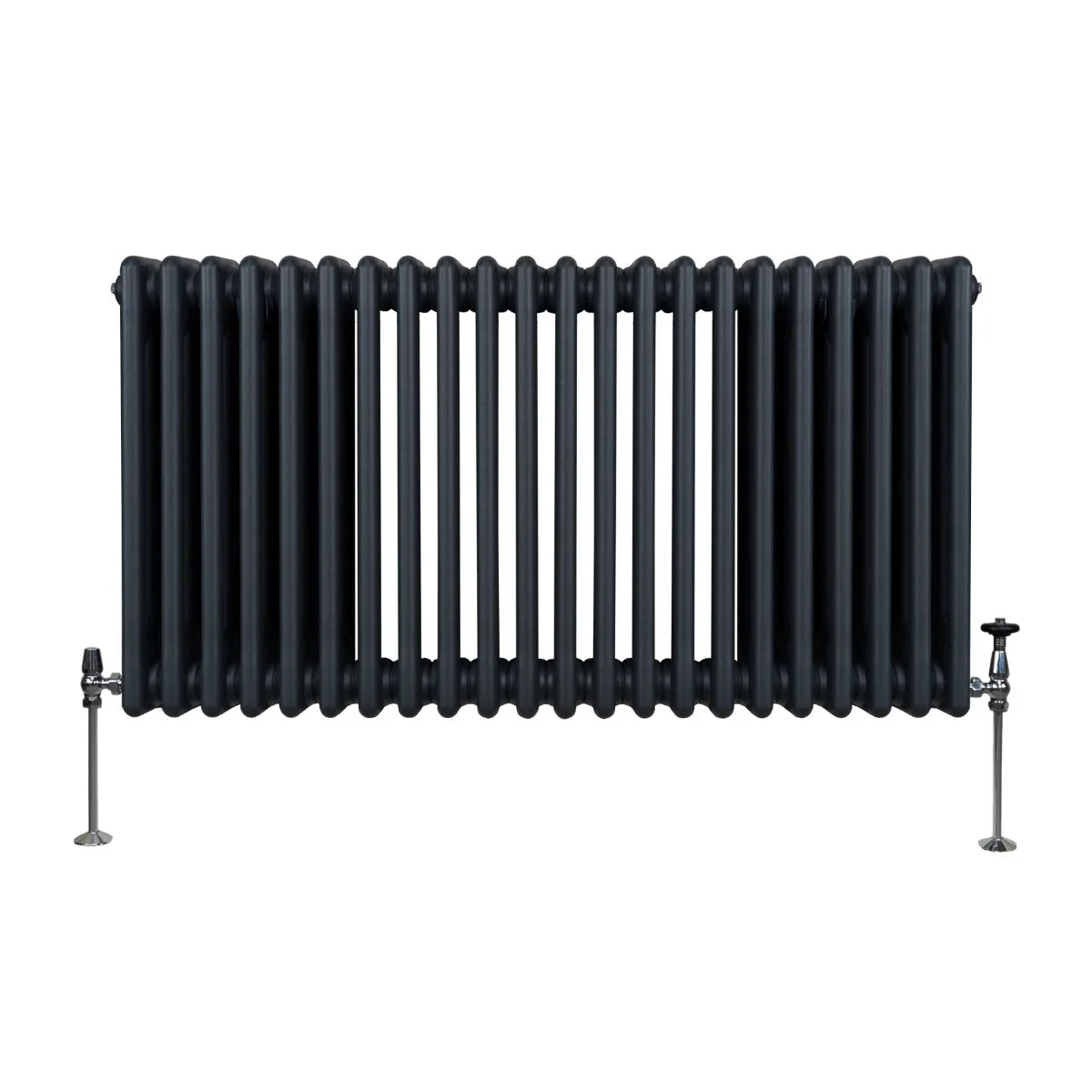 Traditional 3 Column Radiator - 600 x 1012mm - Anthracite Grey