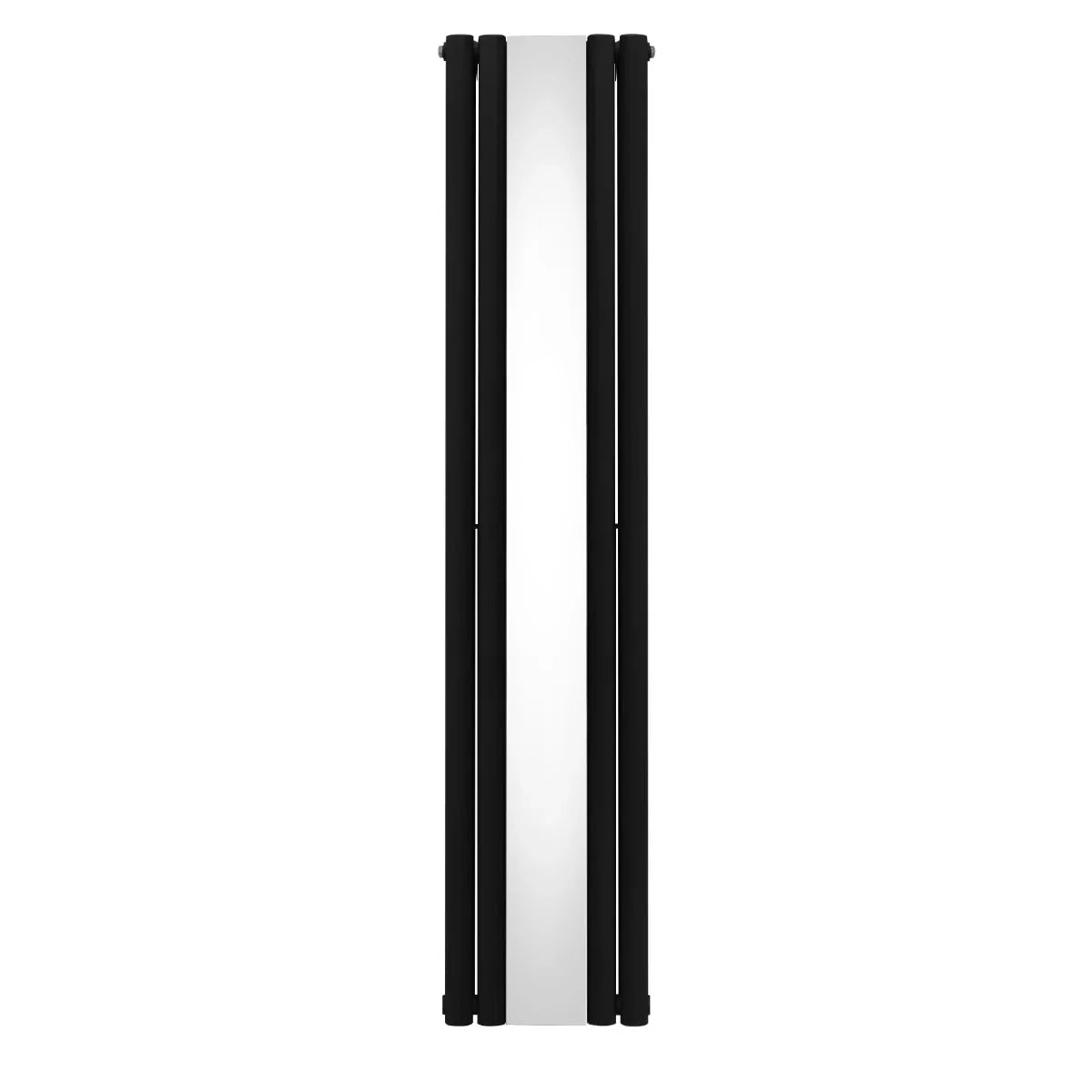 Oval Mirror Radiator - 1800mm x 380mm - Black