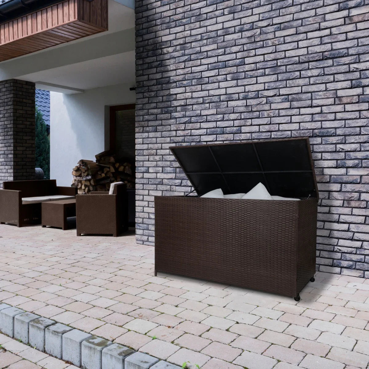 Rattan Storage Box 582L - Brown