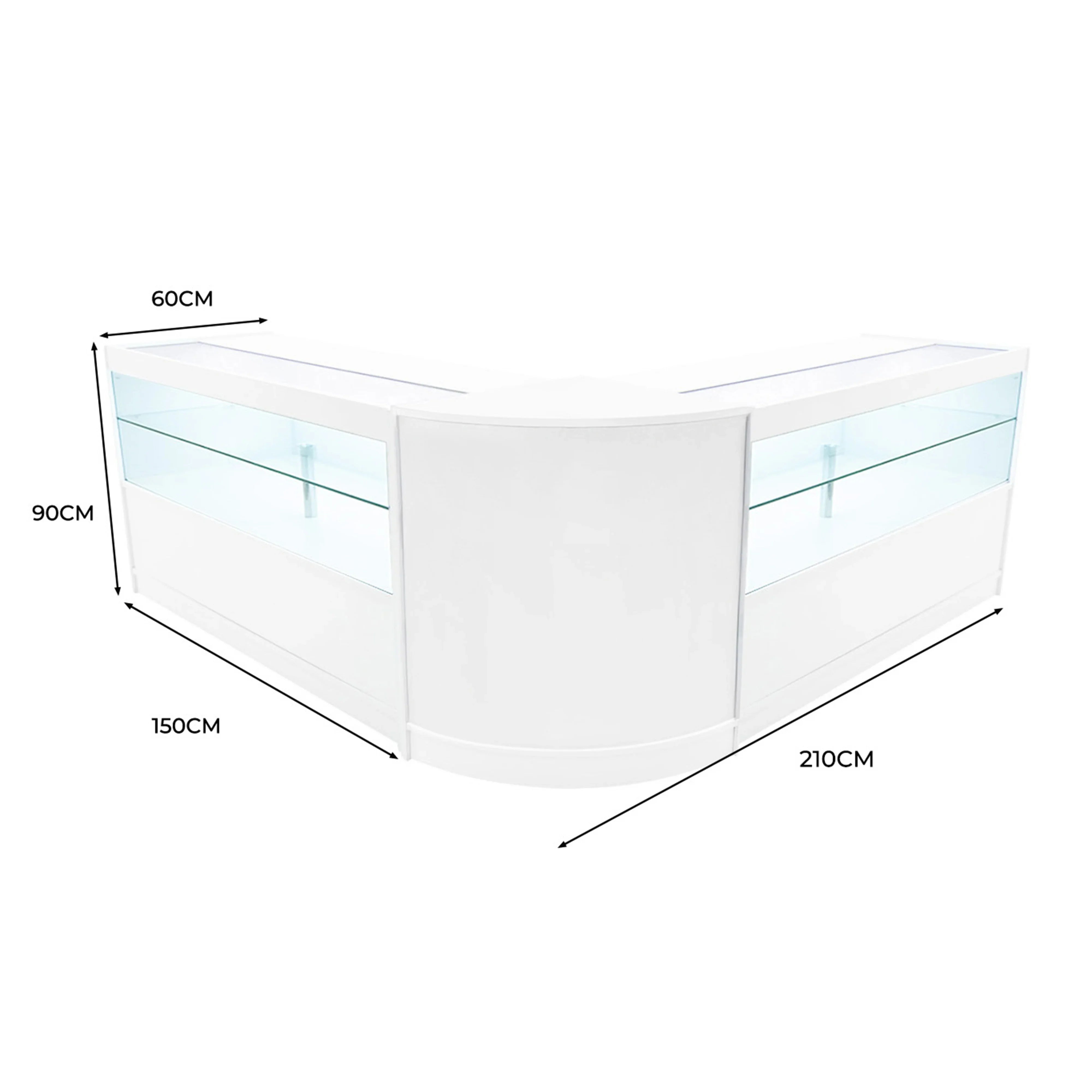 Selene LED Shop Counter Set CM60 & 2 x C1500 - White