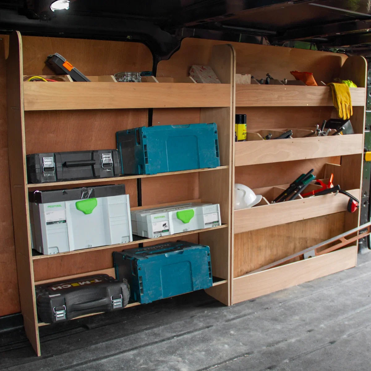 Ford Transit Custom Divider Racking & Toolbox Van Racking