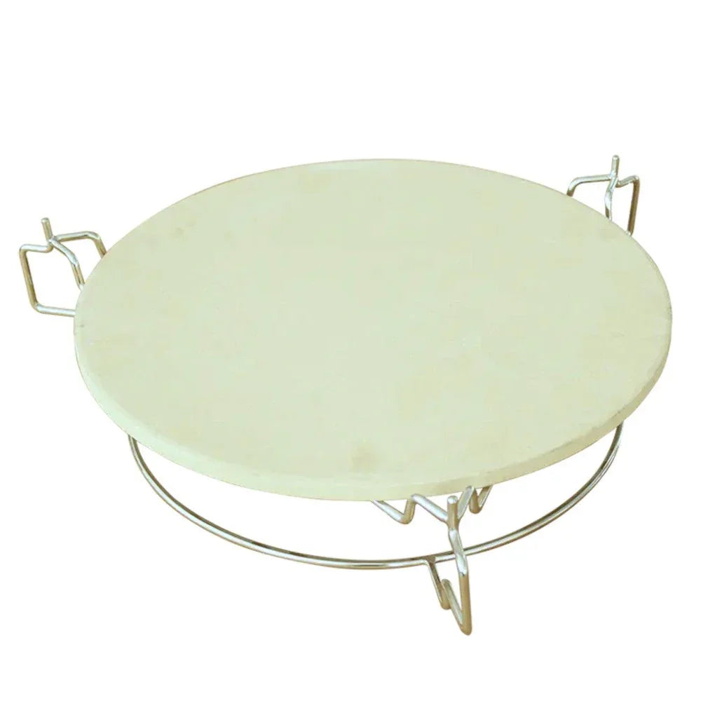 Fresh Grills 3 in 1 Pizza Stone, Elevator and Heat Deflector for Kamado BBQ Ovens