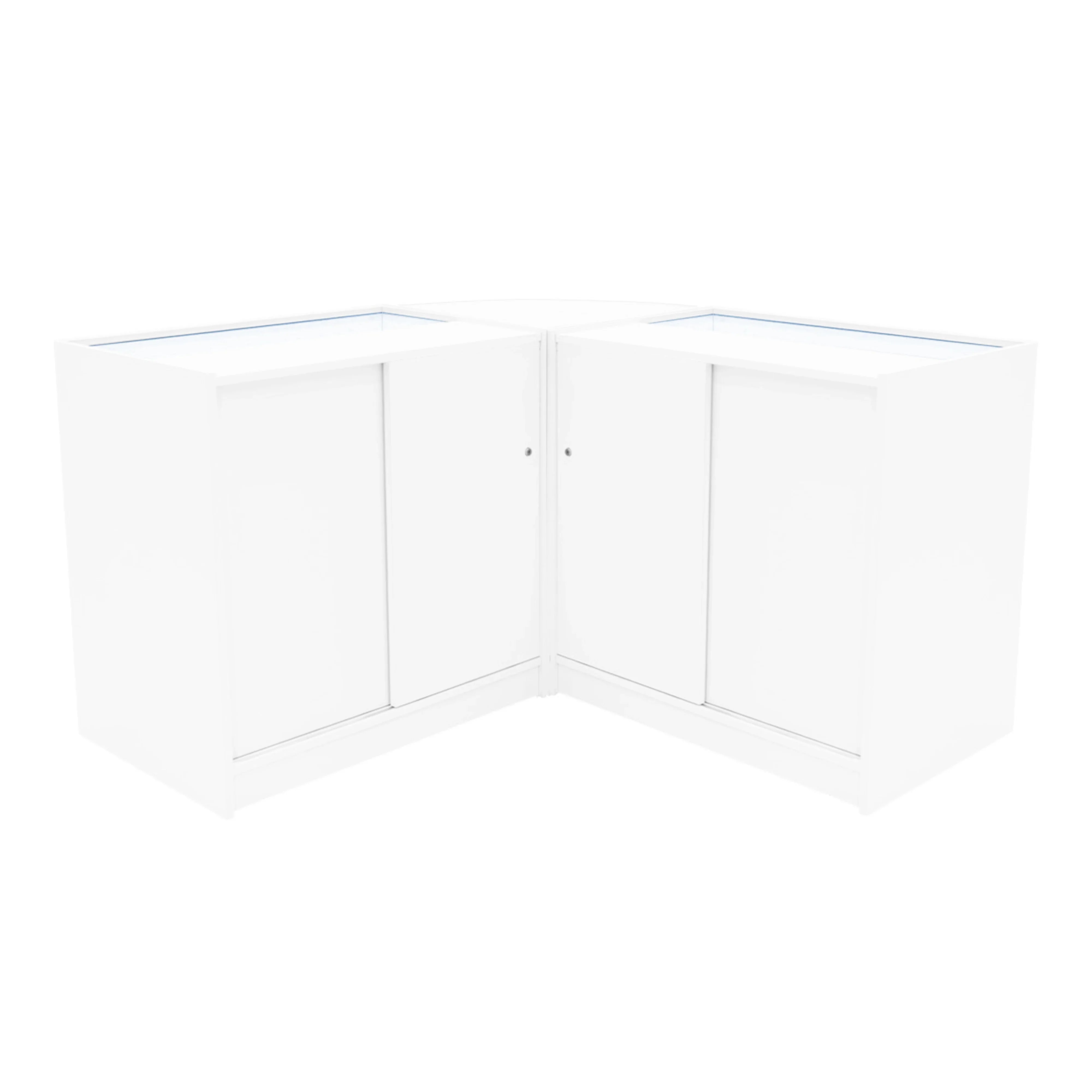 Iris LED Shop Counter Set CM60 & 2 x B900 - White