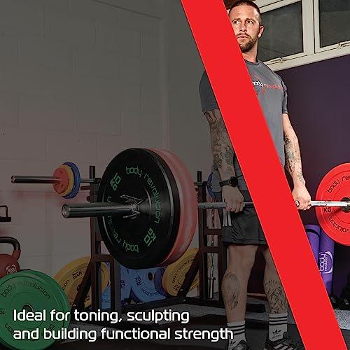 7ft Olympic Weightlifting Bar & Bumper Weight Plate Sets