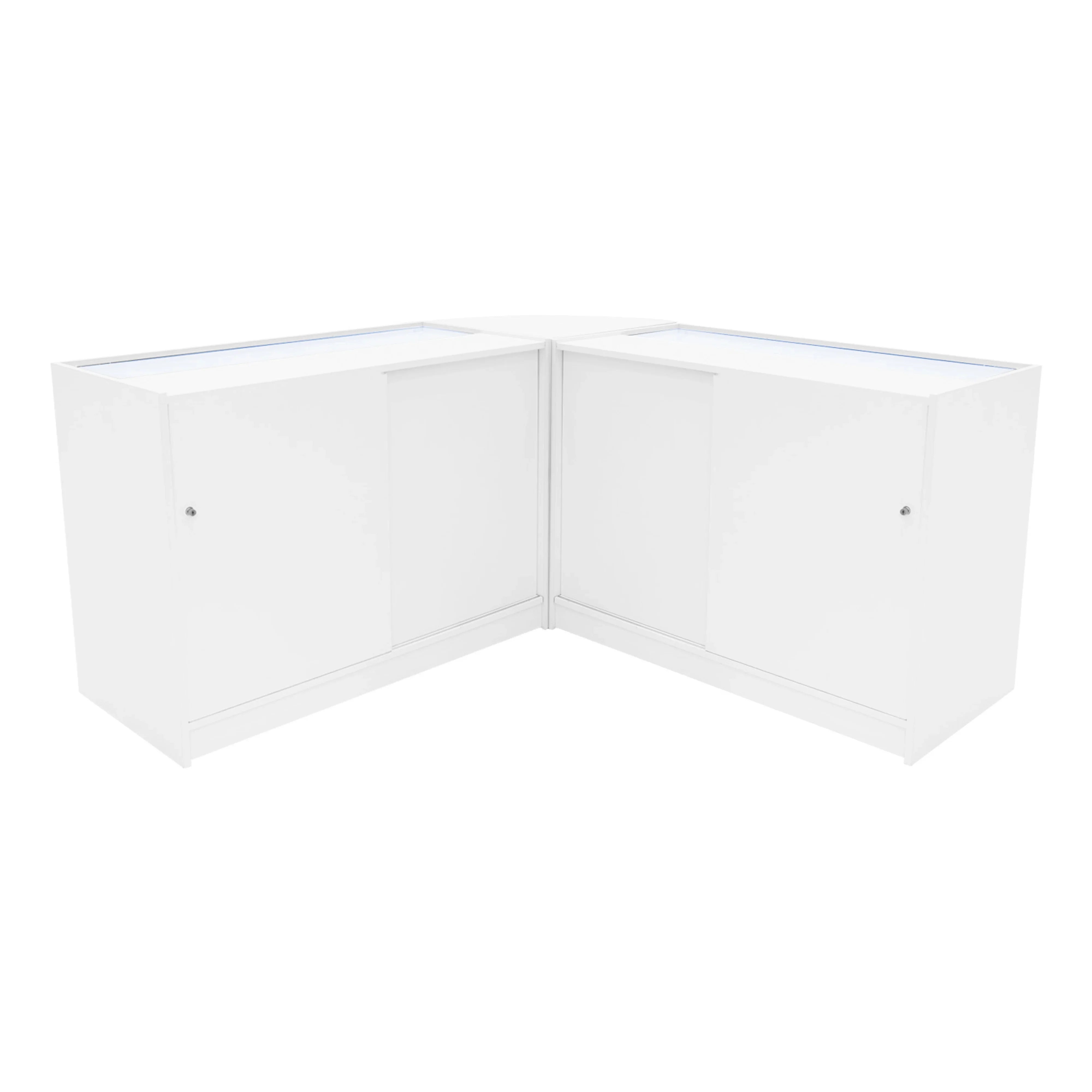 Andromeda LED Shop Counter Set LM60 & 2 x C1200 - White