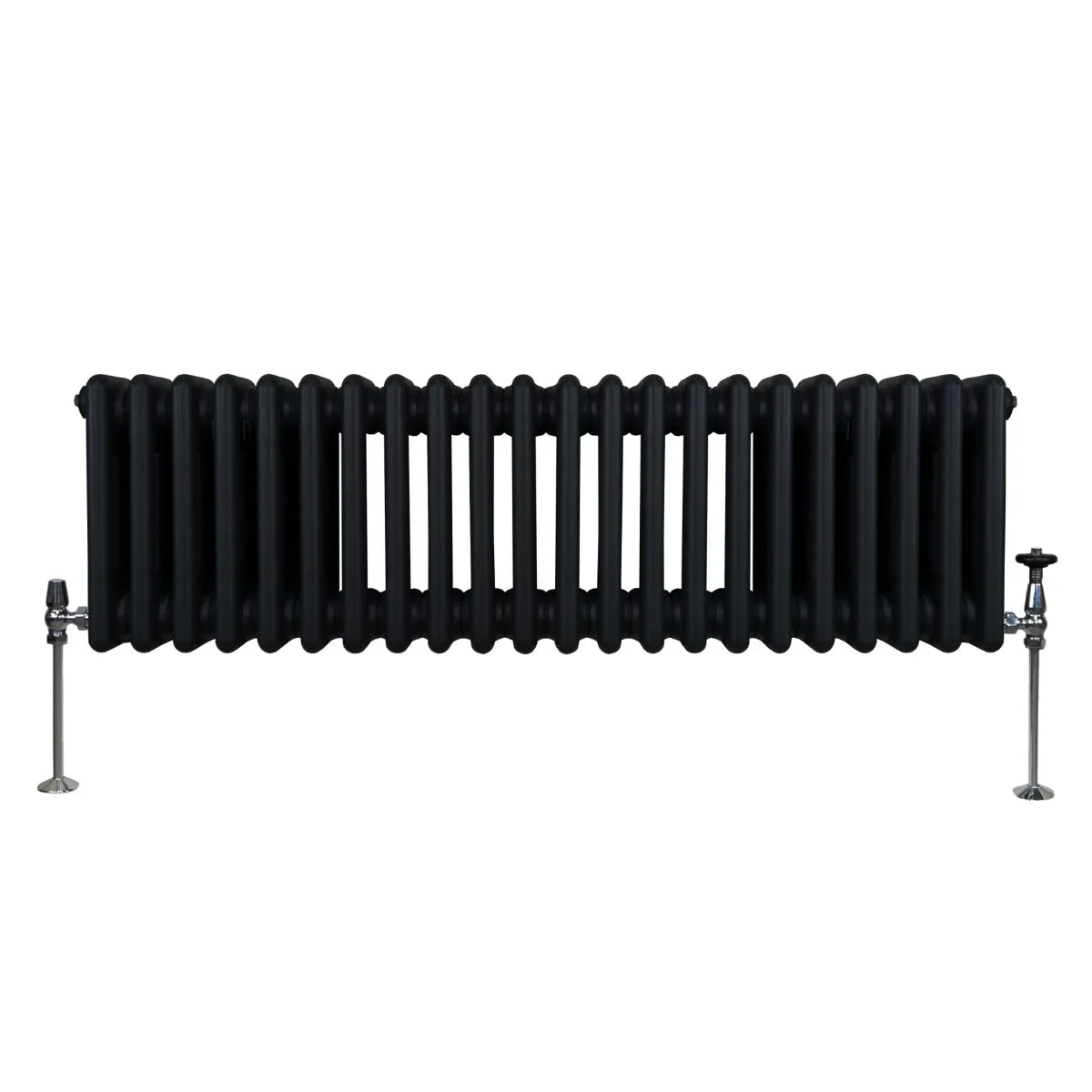 Traditional 3 Column Radiator - 300 x 1012mm - Black