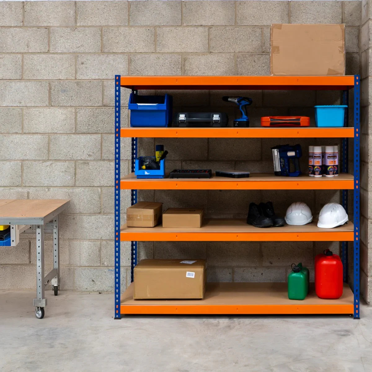S-Rax 5 Shelf Racking - 180cm x 180cm x 60cm