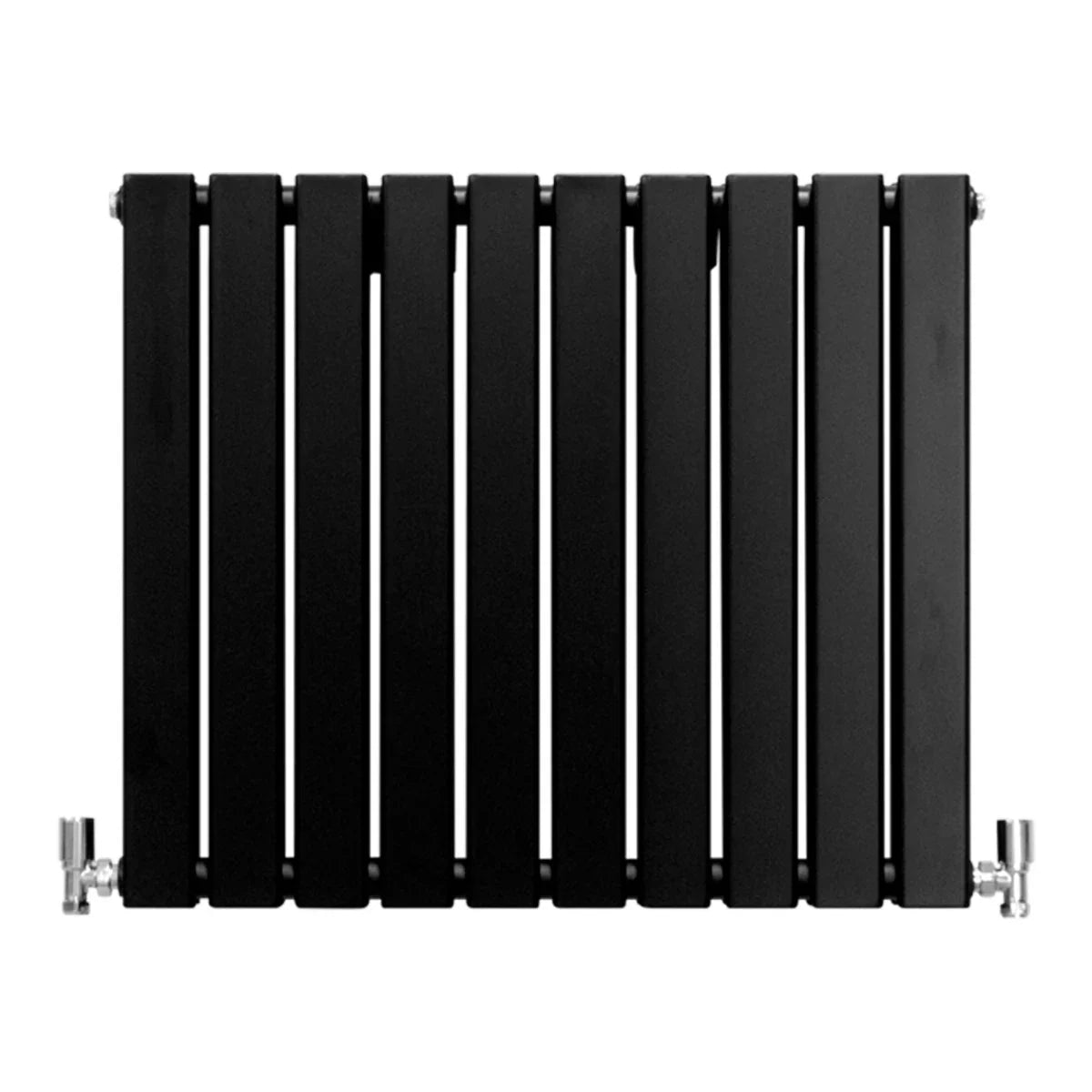 Designer Flat Panel Radiators Matte Black 600mm x 700mm