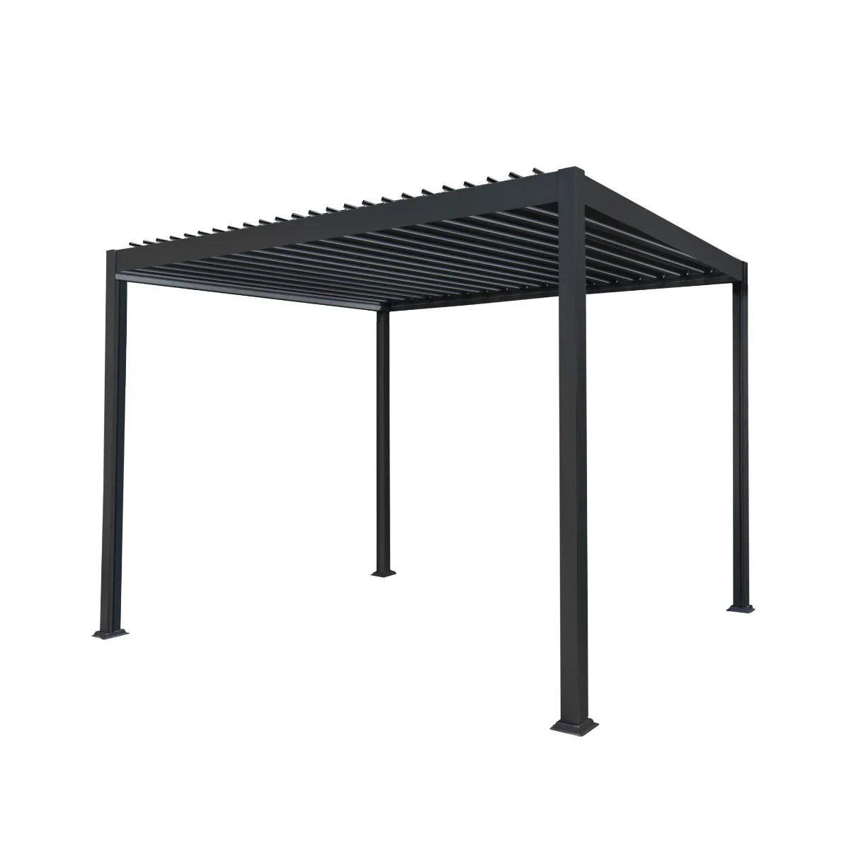 Anthracite Aluminium Pergola 3m x 3m