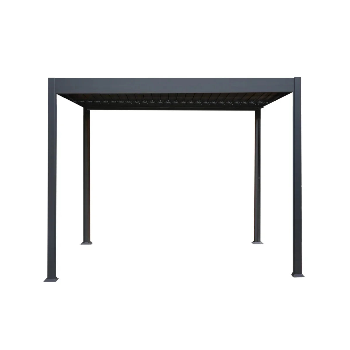 Anthracite Aluminium Pergola 3m x 3m
