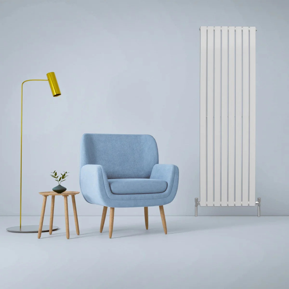 Designer Flat Panel Radiators Gloss White 1800mm x 560mm