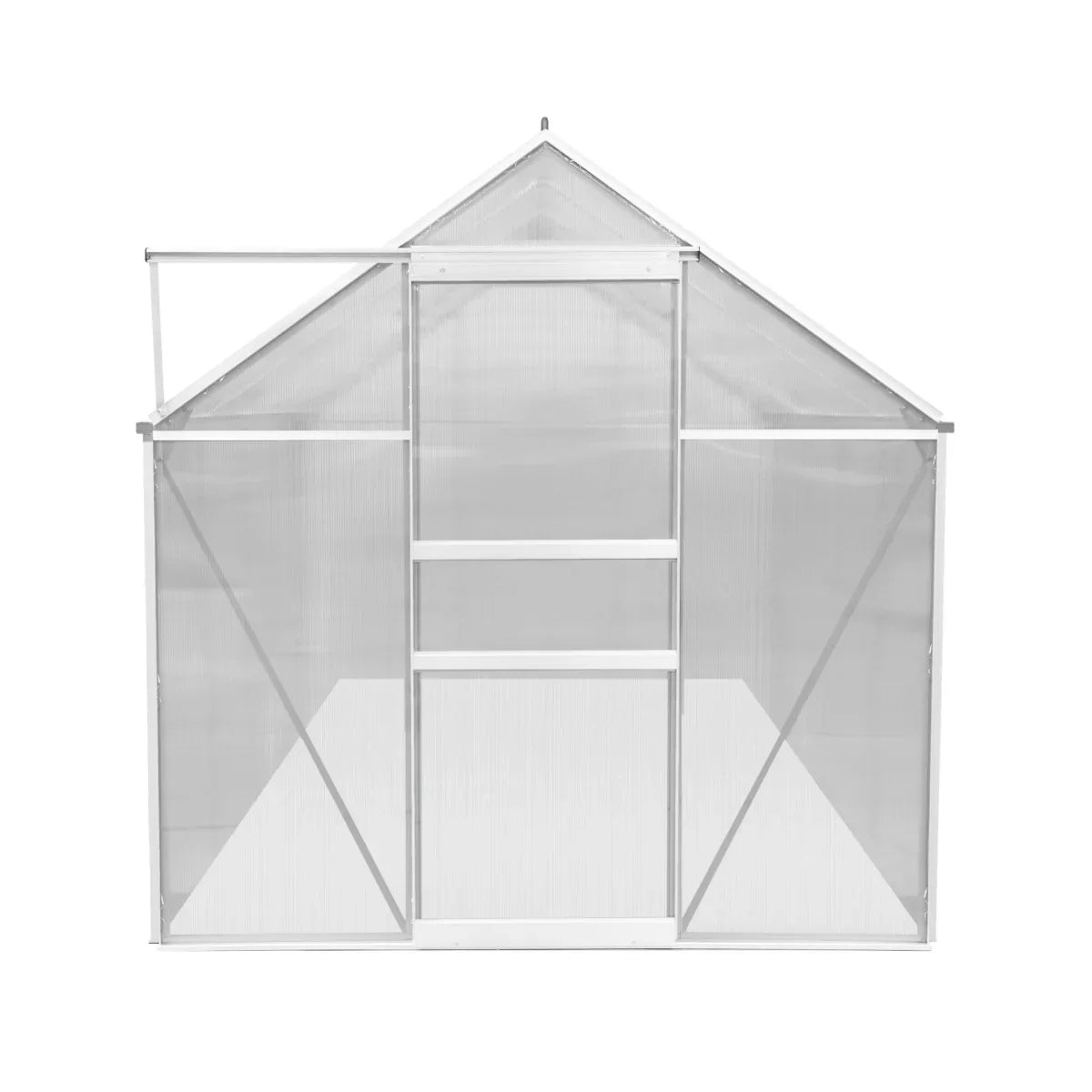 Polycarbonate Greenhouse 6ft x 10ft – Silver